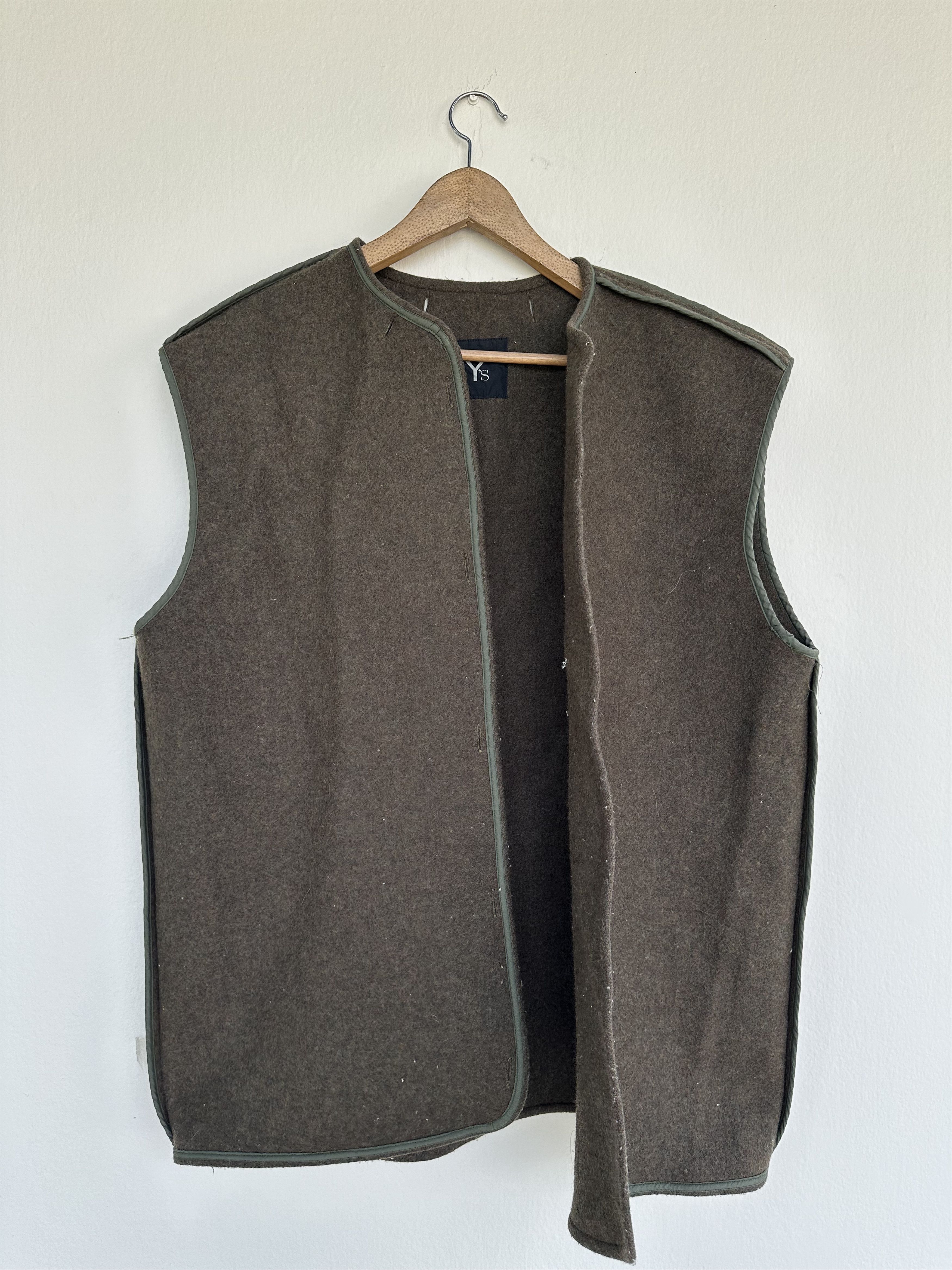 Yohji Yamamoto Vintage 80s Y’s Wool Vest Size US L / EU 52-54 / 3 - 5 Thumbnail