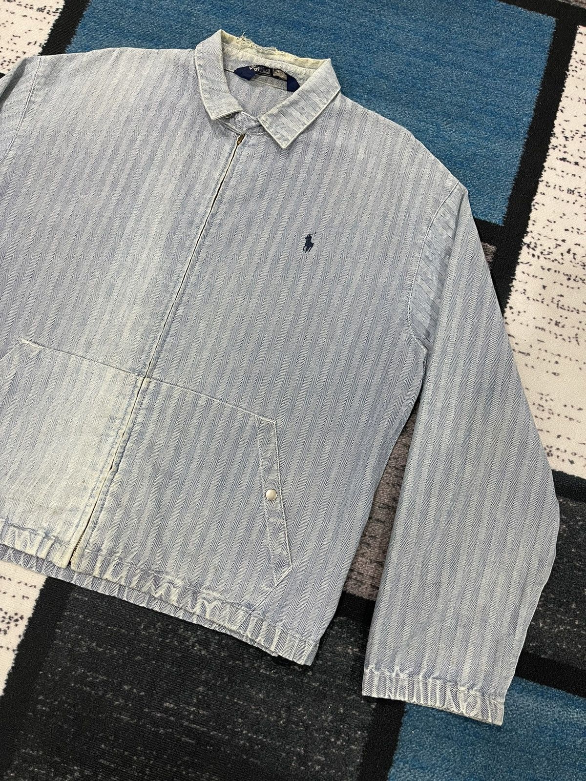 Polo Ralph Lauren Vintage Polo Ralph Lauren Distressed Zipper Jacket Size US L / EU 52-54 / 3 - 3 Thumbnail