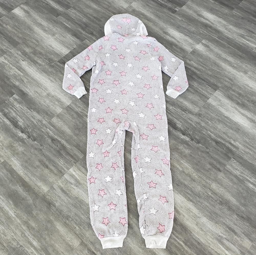 Designer Pink Grey Starred SE Pajama Onesie Size ONE SIZE - 2 Thumbnail