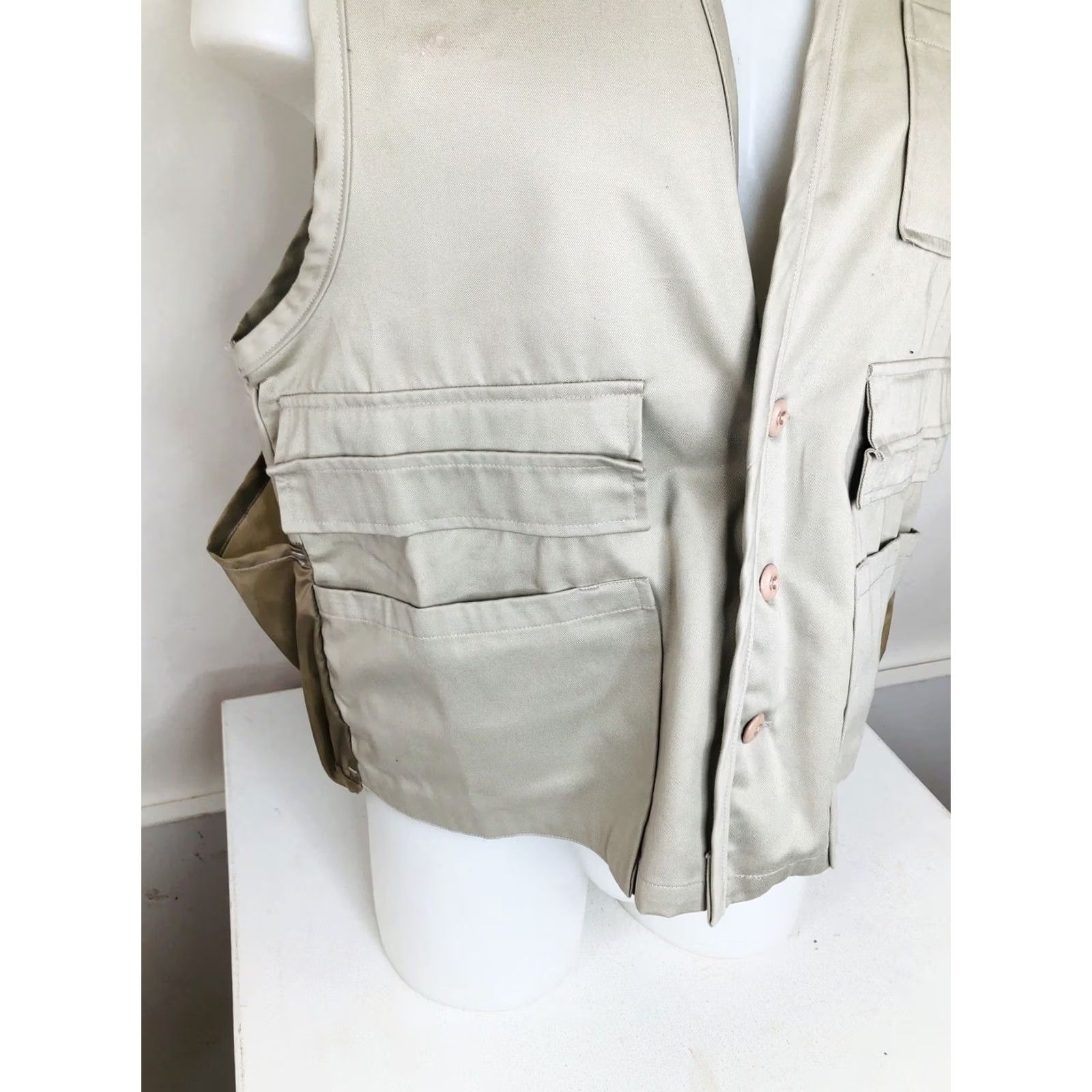 Vintage GAME WINNER Vest - Hunting - Mens L Beige - Old Stock with Tags - New w Tags - J11 Size US L / EU 52-54 / 3 - 2 Thumbnail