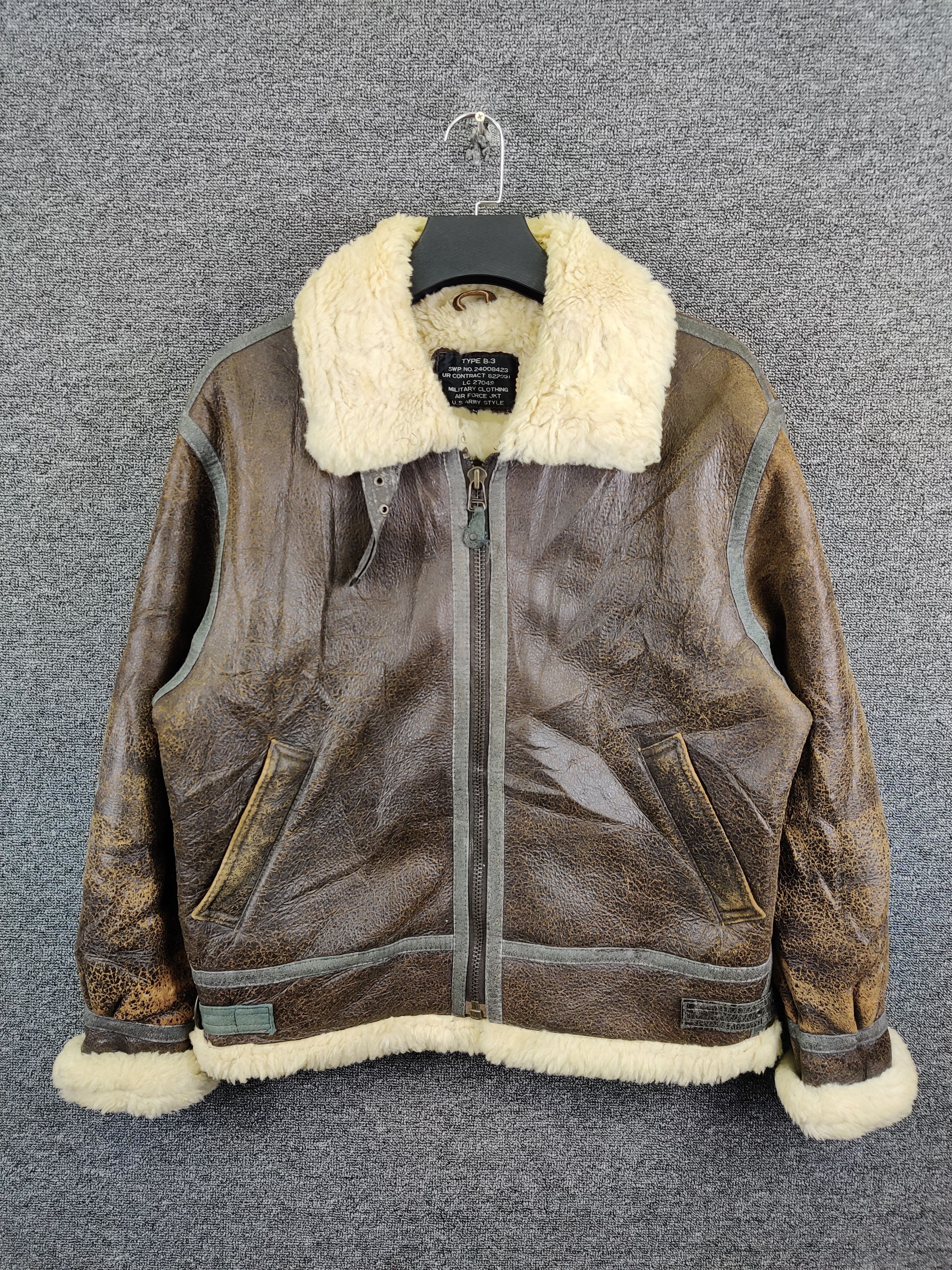 Vintage Vintage B3 Military Air Force Leather Jacket | Grailed
