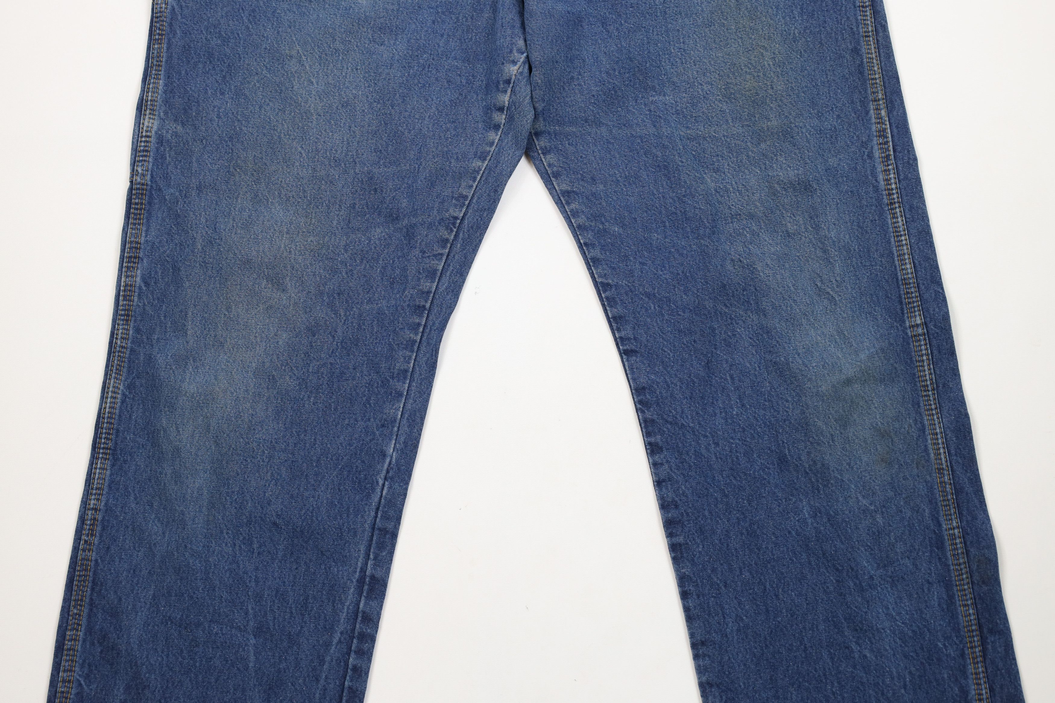 Vintage Vintage 70s Streetwear Wide Leg Dungaree Denim Jeans USA Size US 36 / EU 52 - 3 Thumbnail