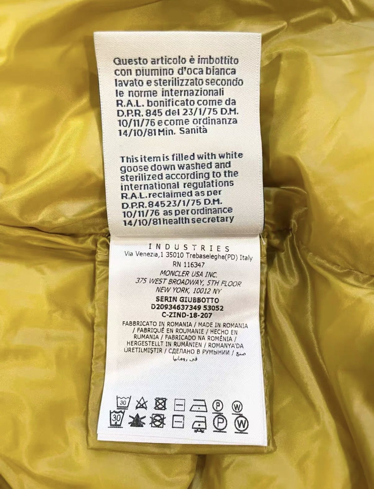 Moncler Moncler Classic Ginger Yellow Hooded Down Coat J33 Size XS / US 0-2 / IT 36-38 - 7 Thumbnail