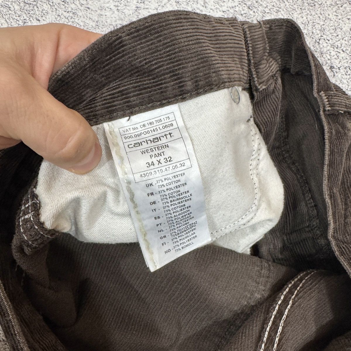 Carhartt × Vintage Carhartt vintage corduroy western pant 34x32 Size US 34 / EU 50 - 8 Thumbnail