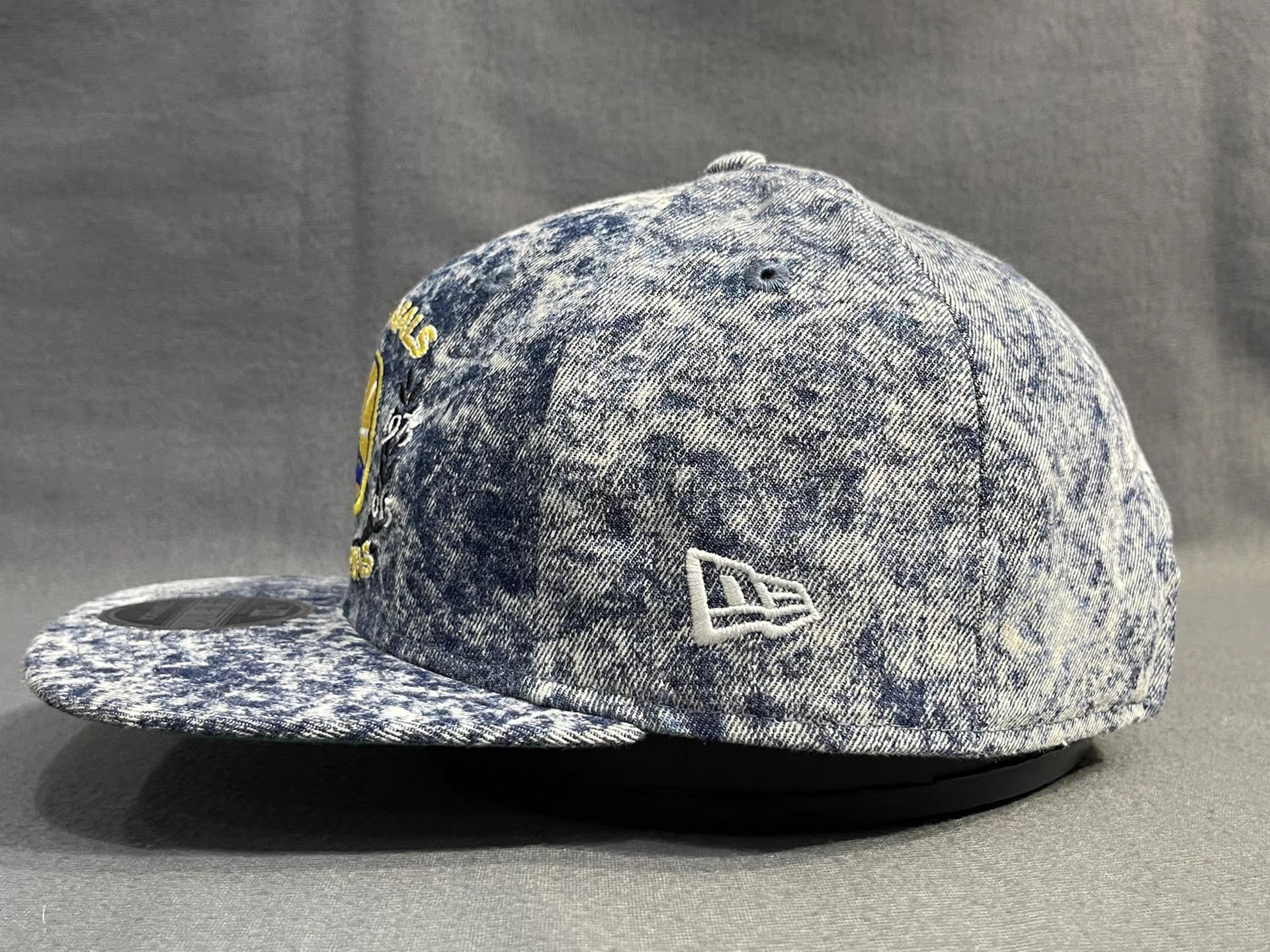 New Era New Era Golden State Warriors Flat Brim Adjustable Cap。 Q5 Size ONE SIZE - 8 Thumbnail