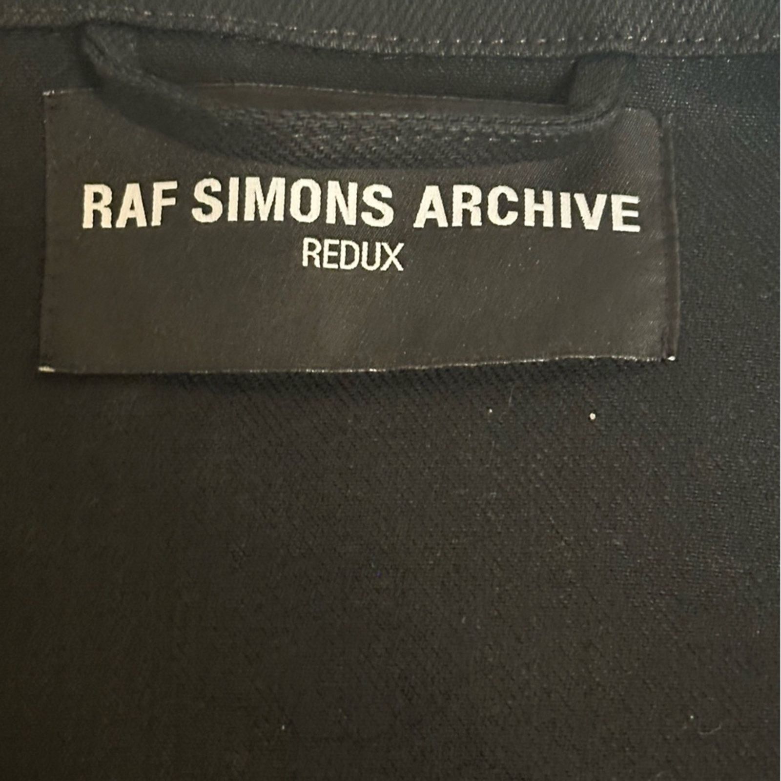 Joy Division × Raf Simons Redux SS18 Joy Division Black Denim Jacket size M Logo Patch Size US M / EU 48-50 / 2 - 2 Thumbnail