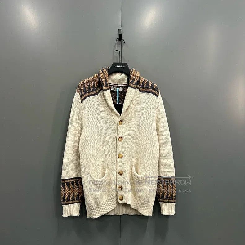 Brunello Cucinelli Brunello Cucinelli Patterned knit cardigan Size US M / EU 48-50 / 2 - 1 Thumbnail