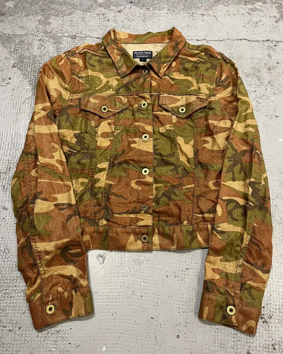 Polo Ralph Lauren Ralph Lauren Shiny Camo Tucker Jacket Size S / US 4 / IT 40 - 1 Thumbnail