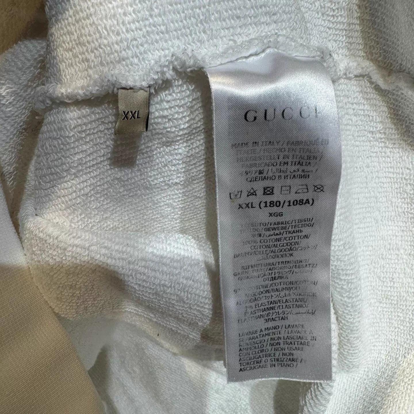 Gucci Gucci white chest belt logo hoodie XXL new Size US XXL / EU 58 / 5 - 5 Thumbnail