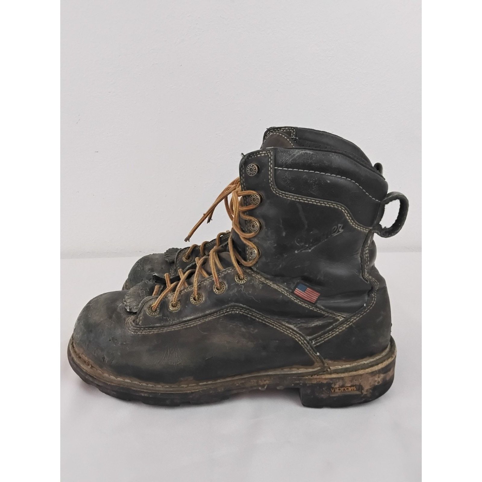 Danner Danner Quarry USA 8 Work Boot Men 9.5 Black Leather Goretex Size US 9 / EU 42 - 4 Thumbnail