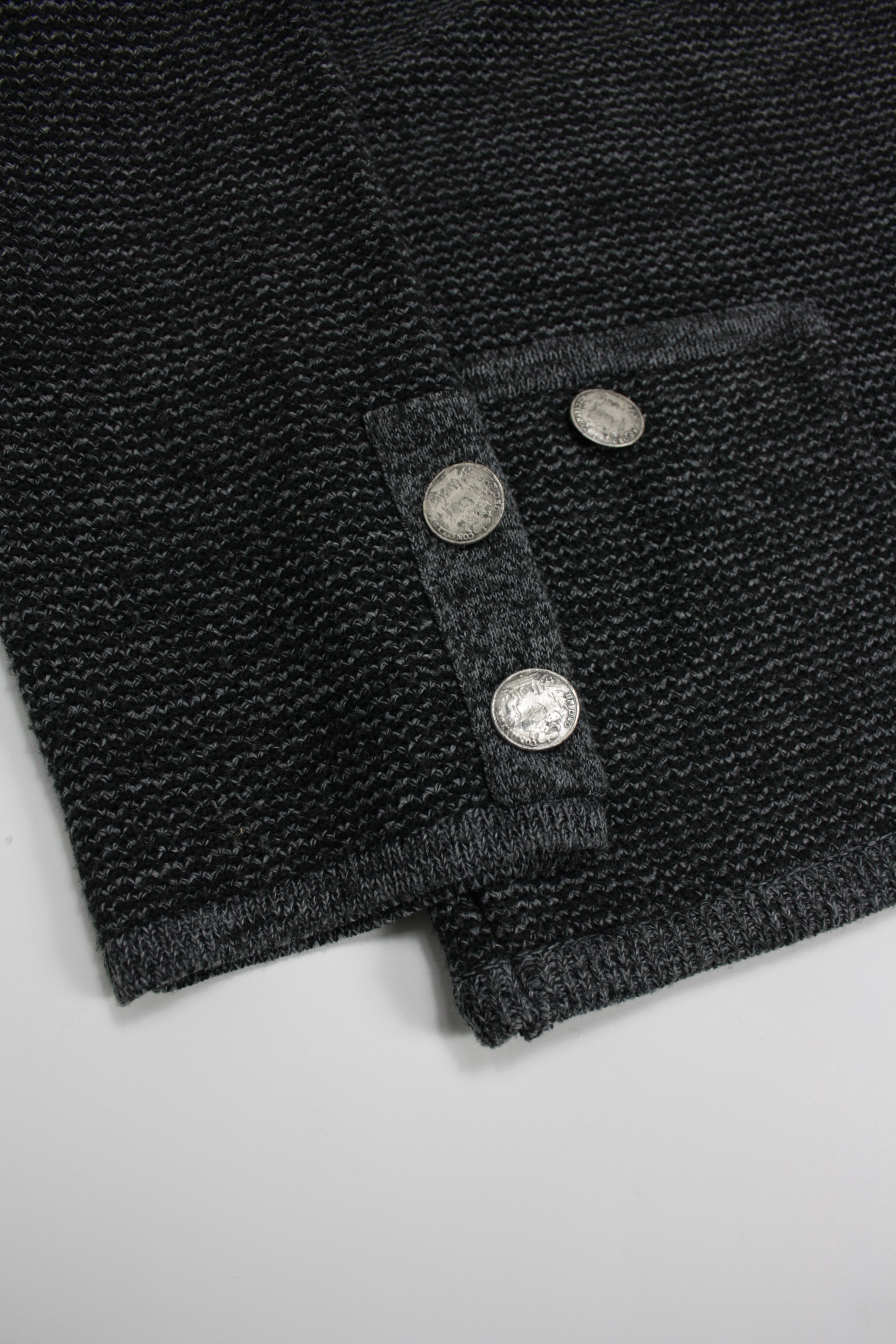 Designer × Vintage Patrick Bernard 90s Vintage Coin Buttons Cardigan Sweater Size US XL / EU 56 / 4 - 3 Thumbnail