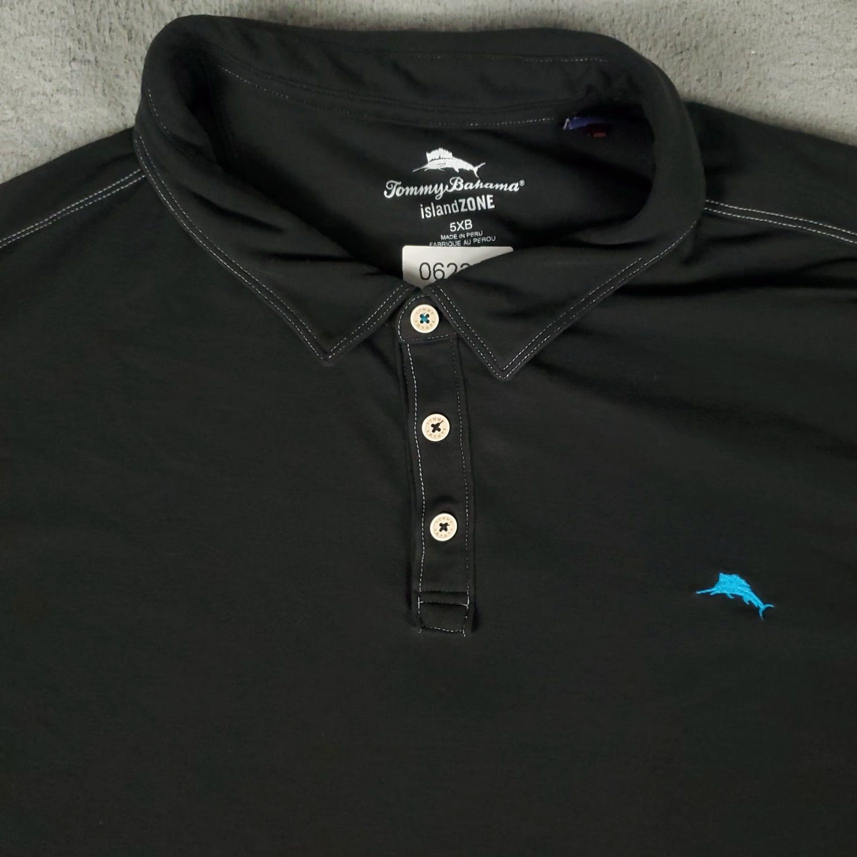 Tommy Bahama Tommy Bahama Polo Shirt Mens 5XB Black Casual Long Sleeve Polo Mens Big & Tall Polo Shirt Black Tommy Bahama Polo Shirt 5XB Long Sleeve Casual Gift Size US XXL / EU 58 / 5 - 2 Thumbnail