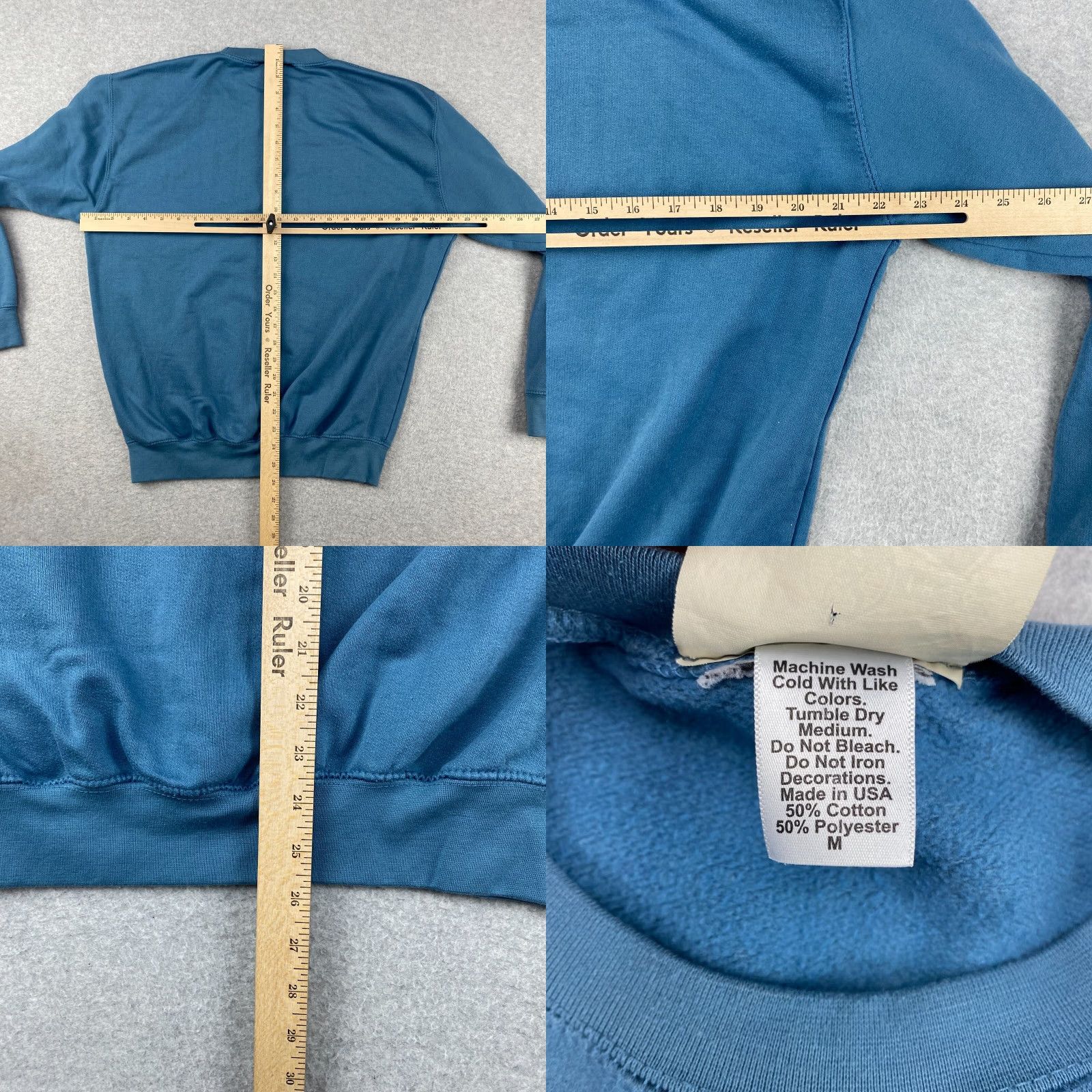 Vintage Fred Harvey Trading Co Sweatshirt Mens M Teal Grand Canyon National Park Size US M / EU 48-50 / 2 - 8 Thumbnail