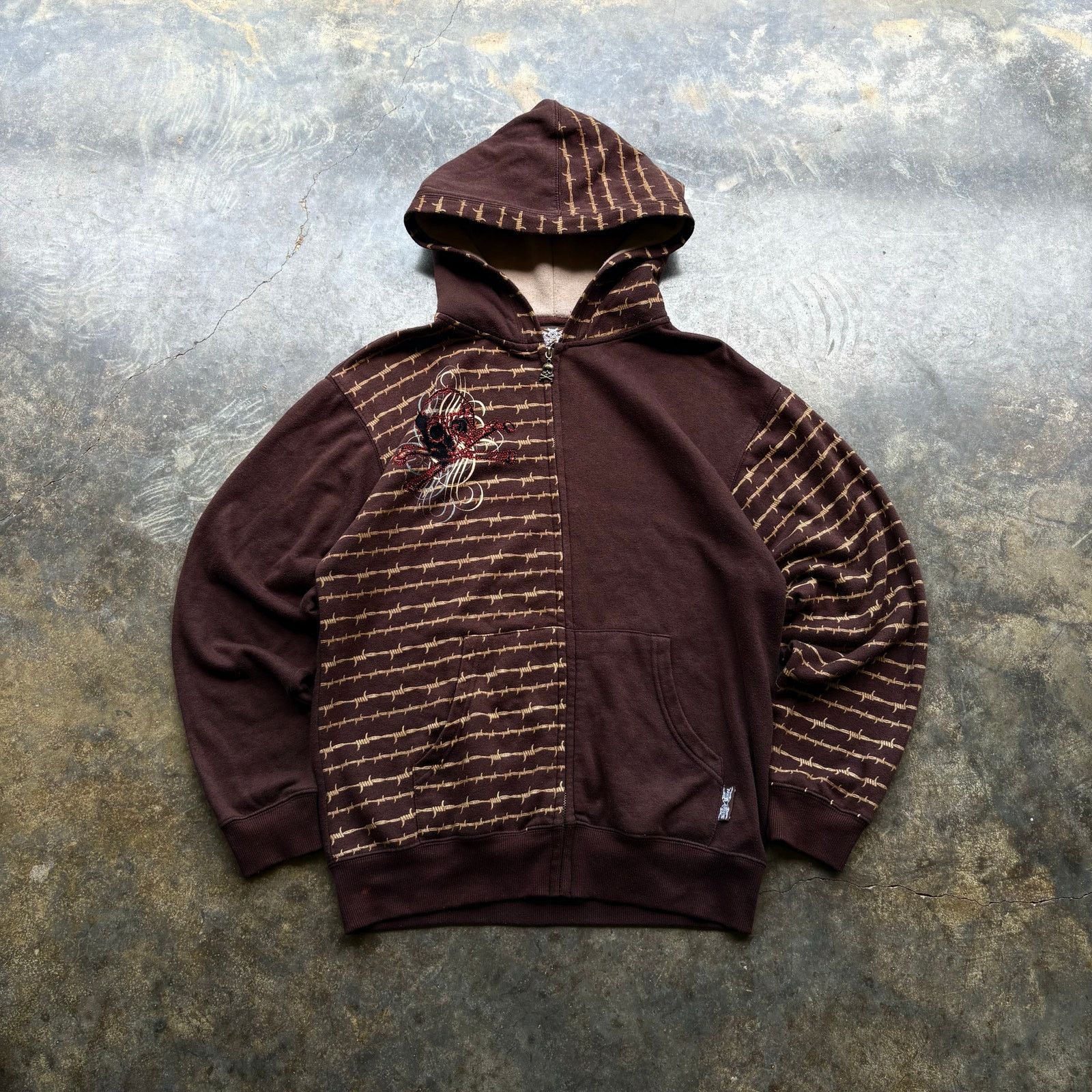 Vintage Crazy Vintage Silver Point Y2K Barbed Wire Sweatshirt ERD Size US L / EU 52-54 / 3 - 1 Thumbnail