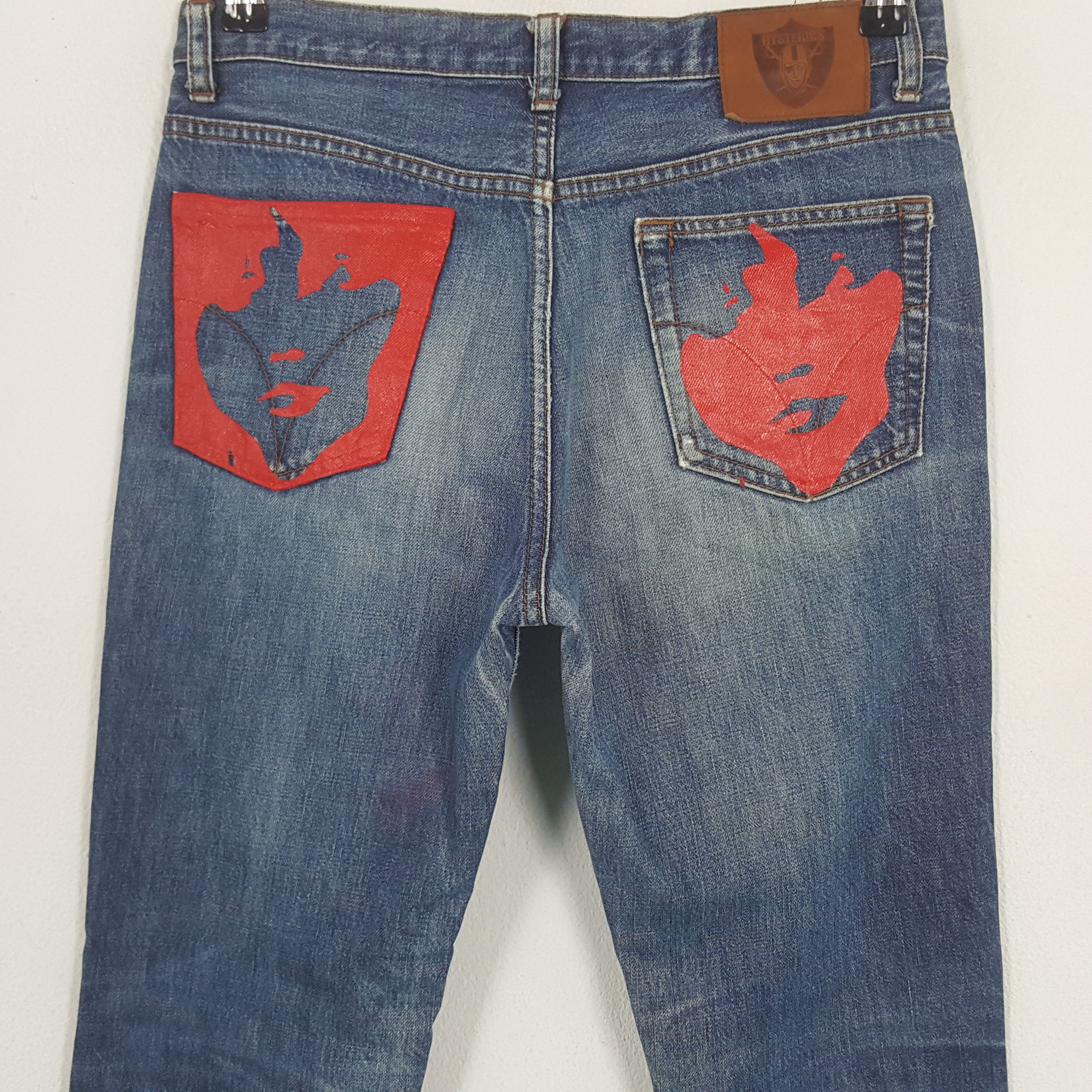 Hysteric Glamour × Vintage Vintage Hysteric Glamour Custom Pocket Style Denim Jeans Size US 28 / EU 44 - 2 Thumbnail