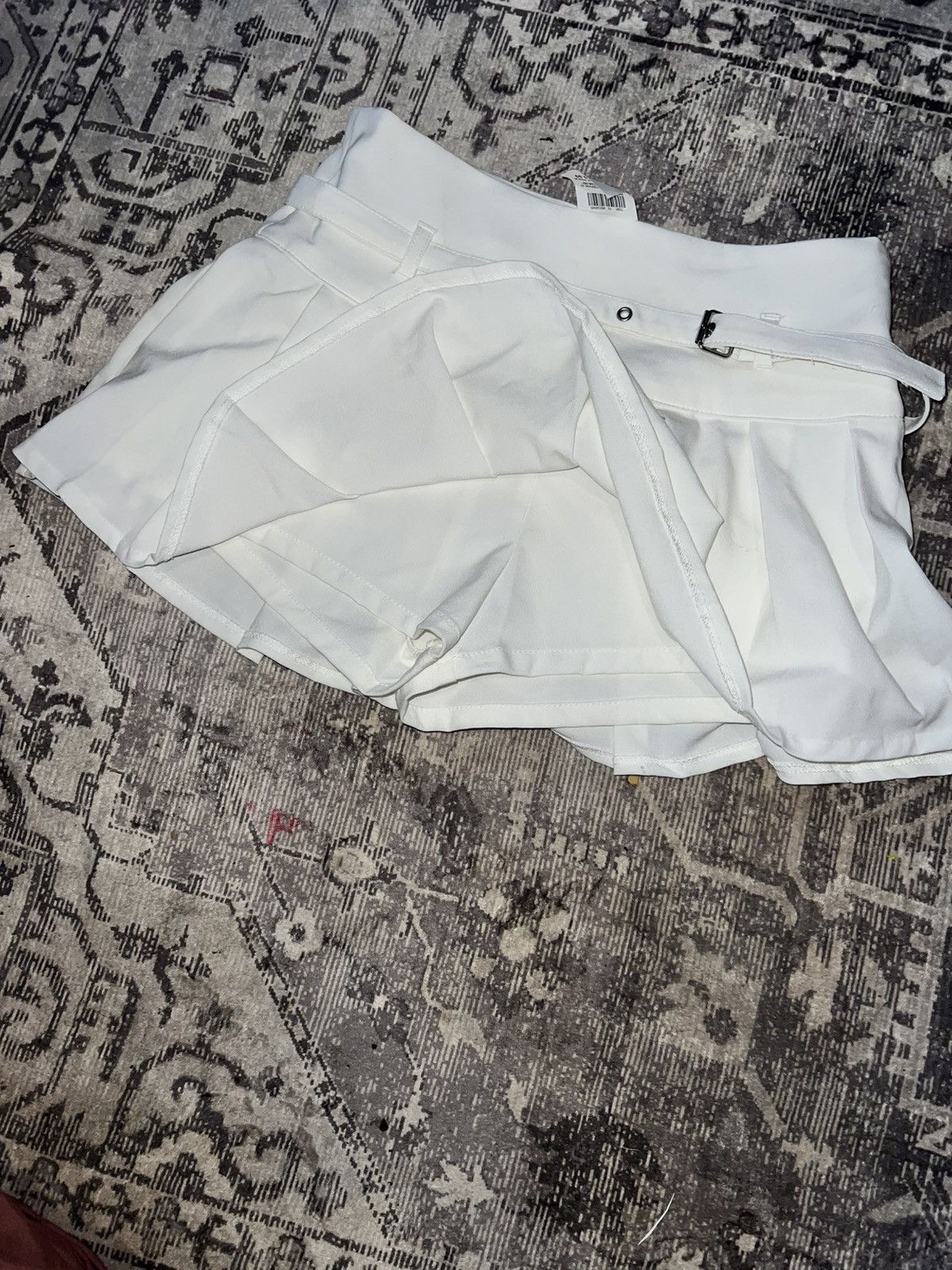 & Other Stories White Pleated Mini Skirt Size S / US 4 / IT 40 - 1 Thumbnail