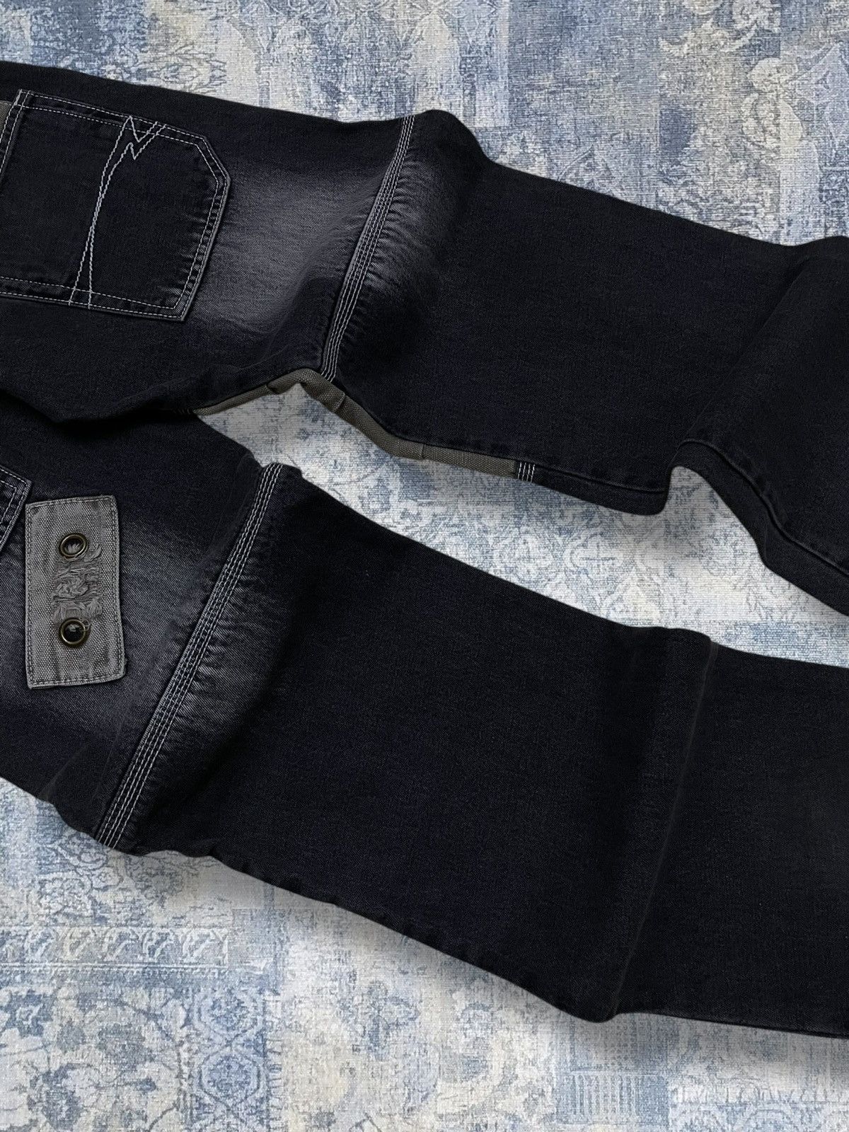 Beauty Beast Vintage 1990s Designer Japan Fashion Jeans Baggy Streetwear Size US 30 / EU 46 - 13 Thumbnail