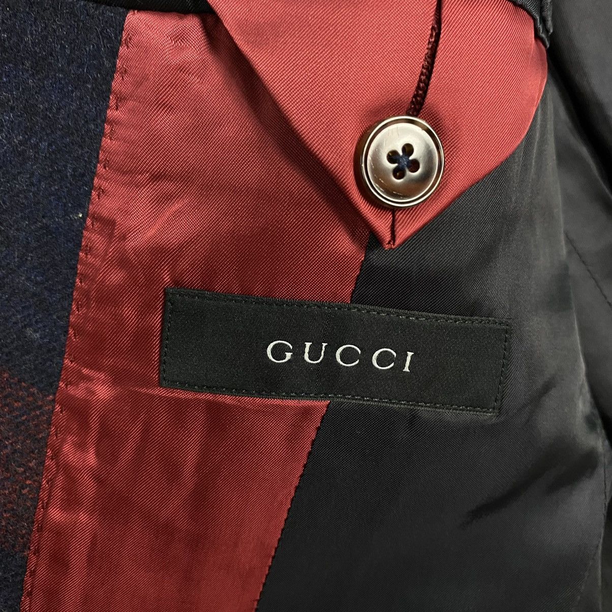 Gucci 🔥VINTAGE COATS JACKET GUCCI TARTAN DESIGN DOUBLE BREAST Size US S / EU 44-46 / 1 - 19 Thumbnail