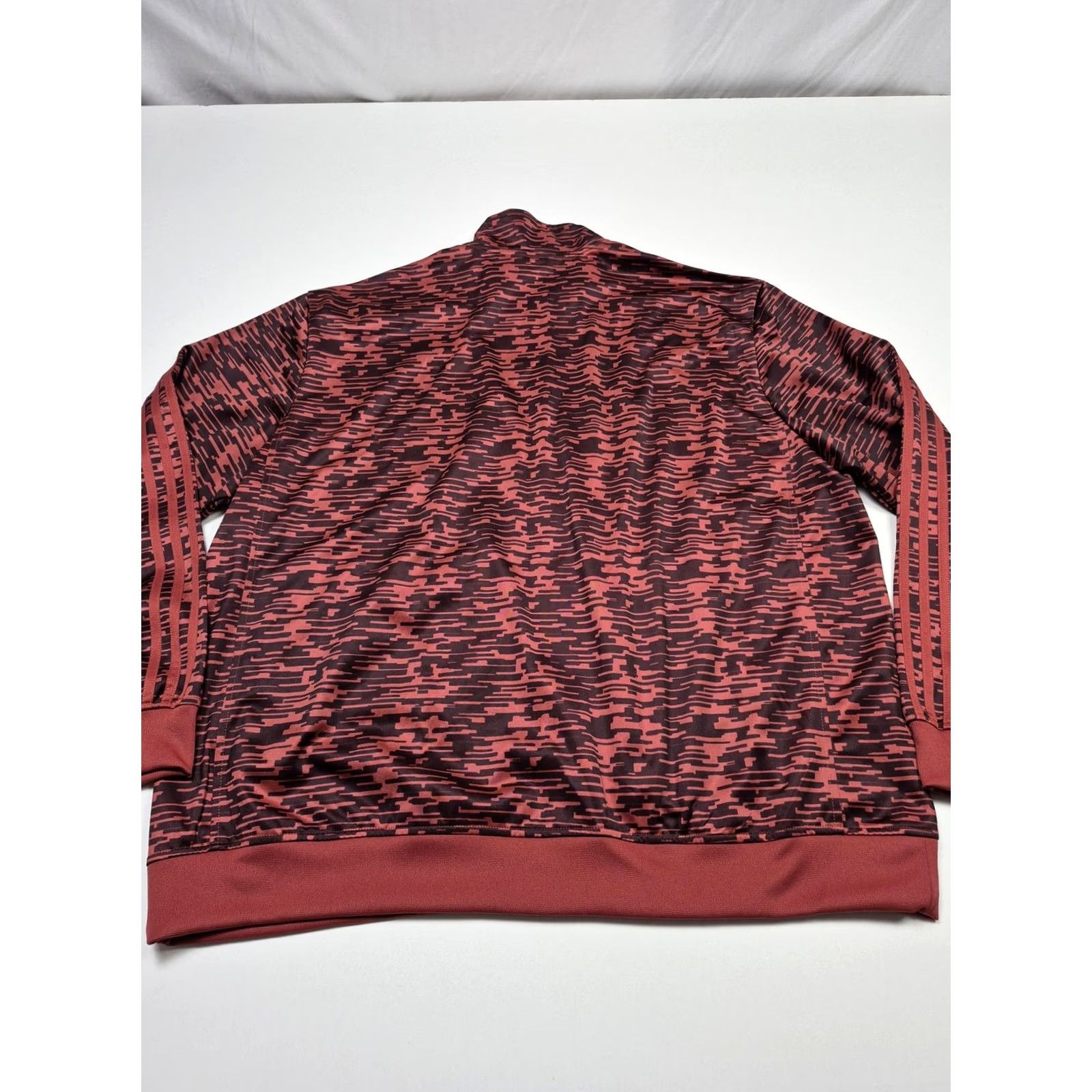 Adidas Adidas Essentials Track Jacket Mens 2XL Red Camouflage Full Zip Training BQ1572 Size US XXL / EU 58 / 5 - 7 Thumbnail