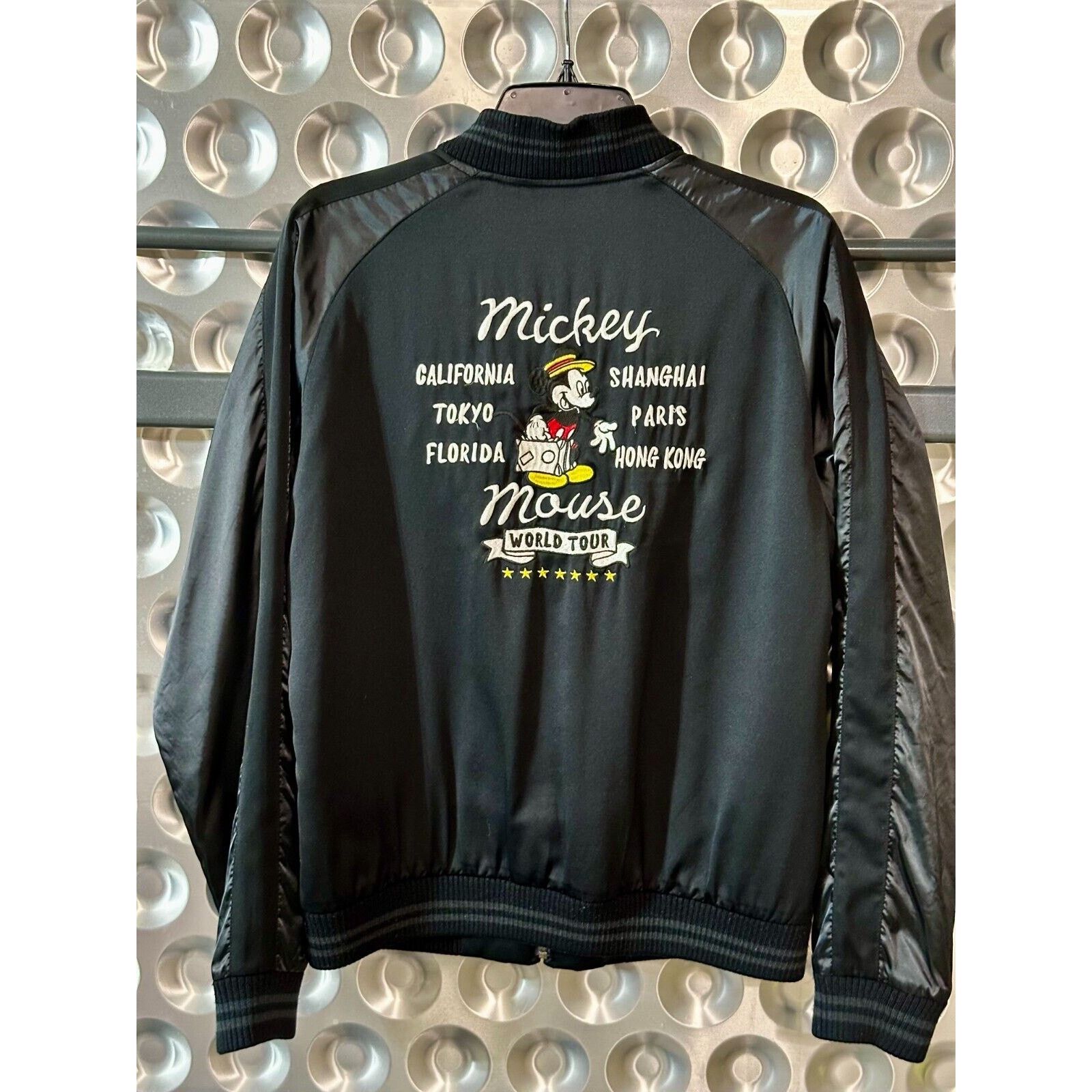 Disney Disney Medium Mickey Mouse International Satin Bomber | RARE Size US M / EU 48-50 / 2 - 1 Thumbnail