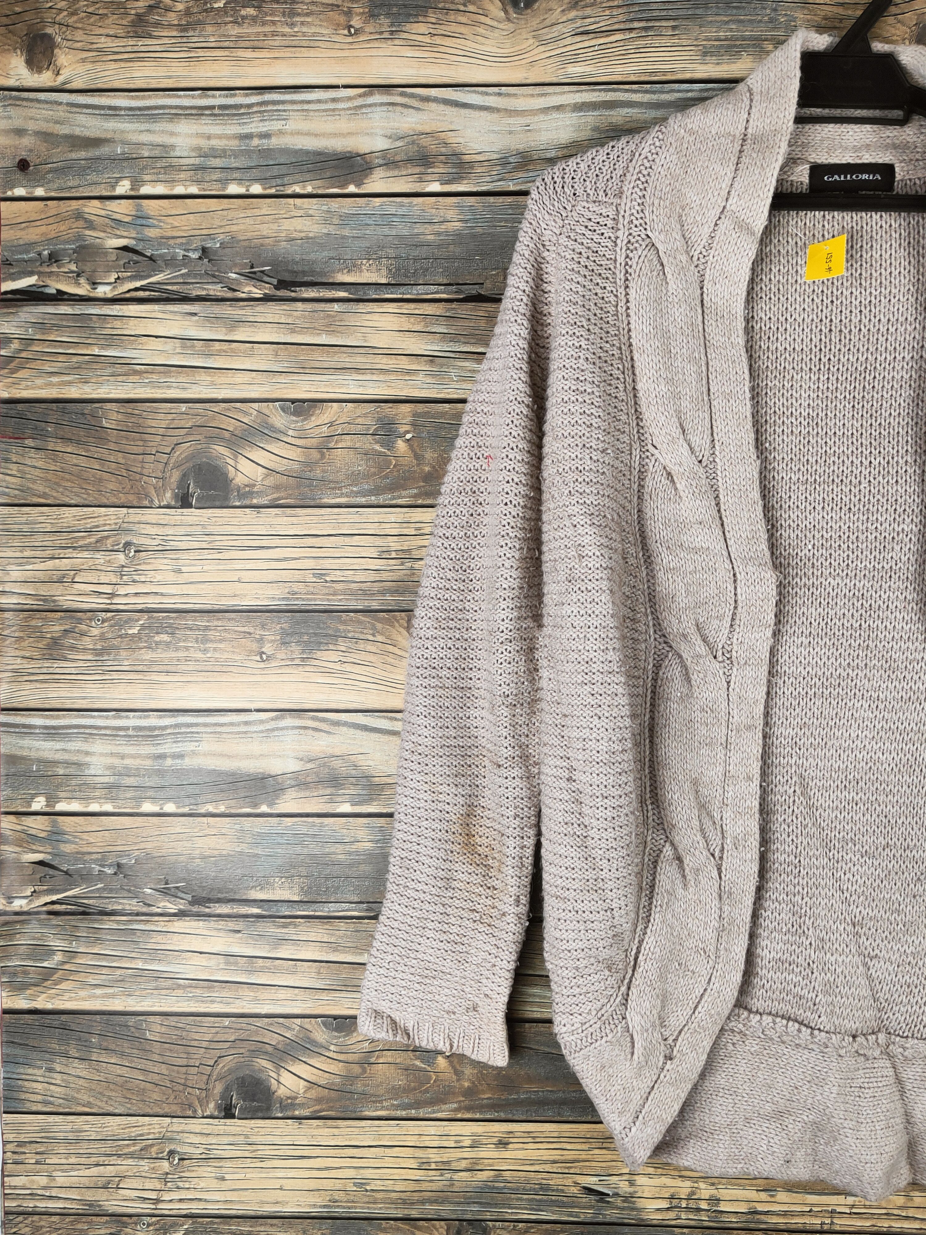 Japanese Brand DL Galloria Beige Knitwear Cardigans #46-551 Size M / US 6-8 / IT 42-44 - 3 Thumbnail
