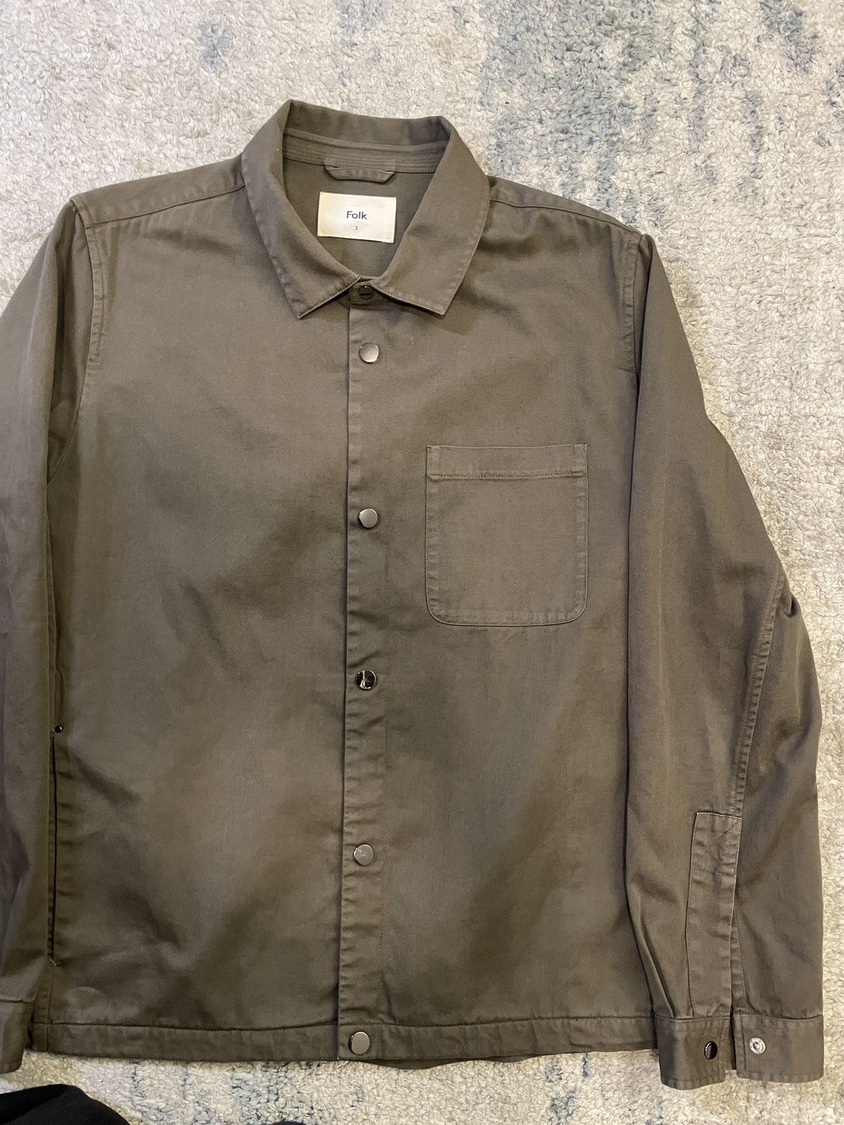 Folk Folk Cotton Twill Olive Jacket Size US M / EU 48-50 / 2 - 3 Thumbnail