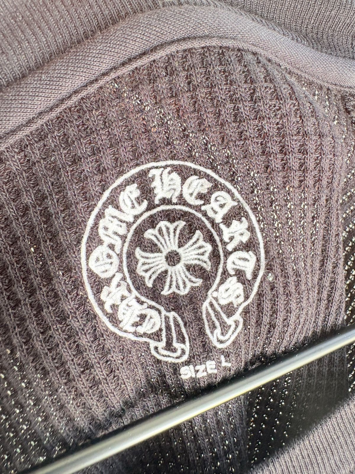 Vintage Chrome Hearts Dagger Banner Logo Thermal ERD Grunge