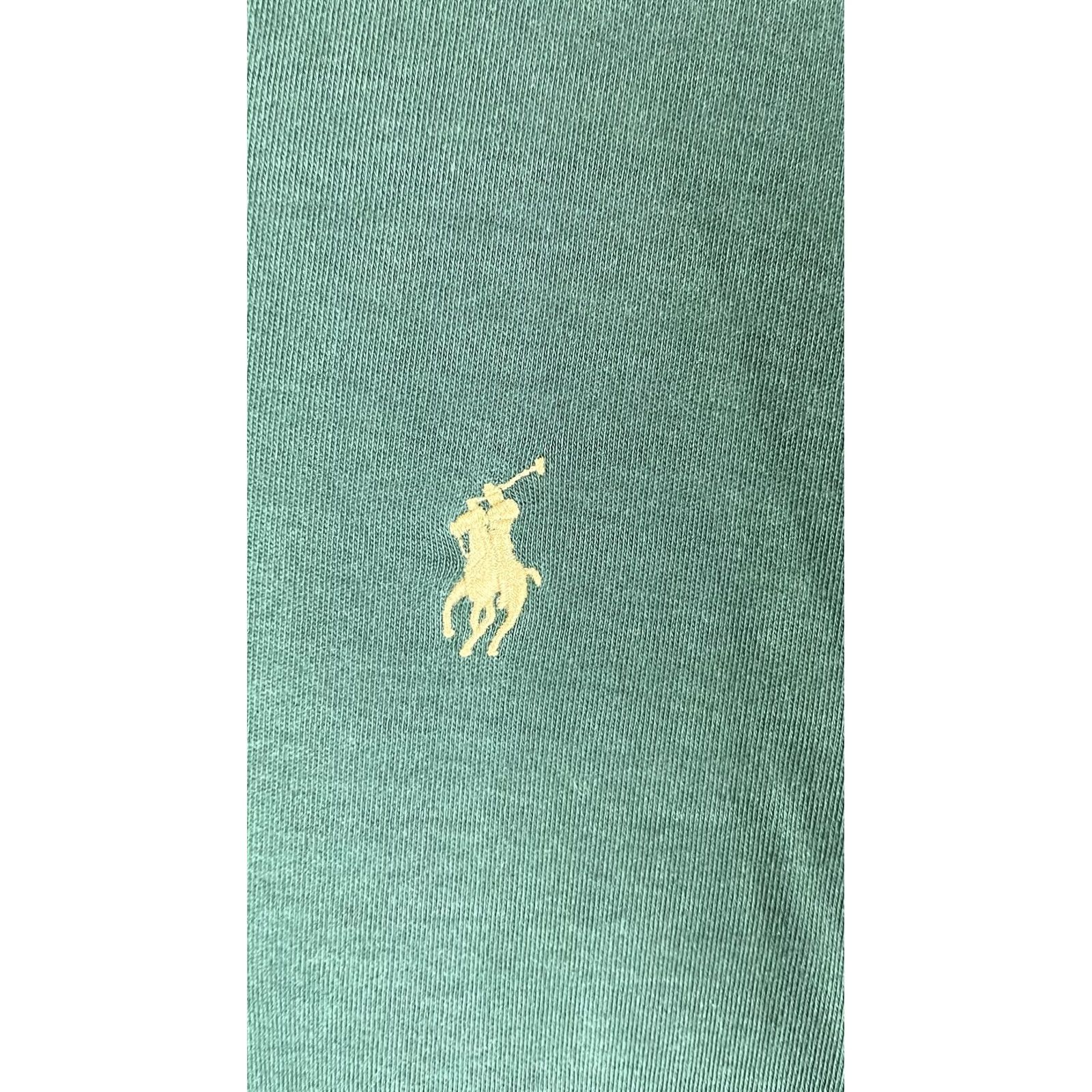 Polo Ralph Lauren VINTAGE Polo Shirt Mens Green Custom Fit Polo Ralph Lauren Pony Logo Knit Short Sleeve - Mens Medium Size US M / EU 48-50 / 2 - 2 Thumbnail