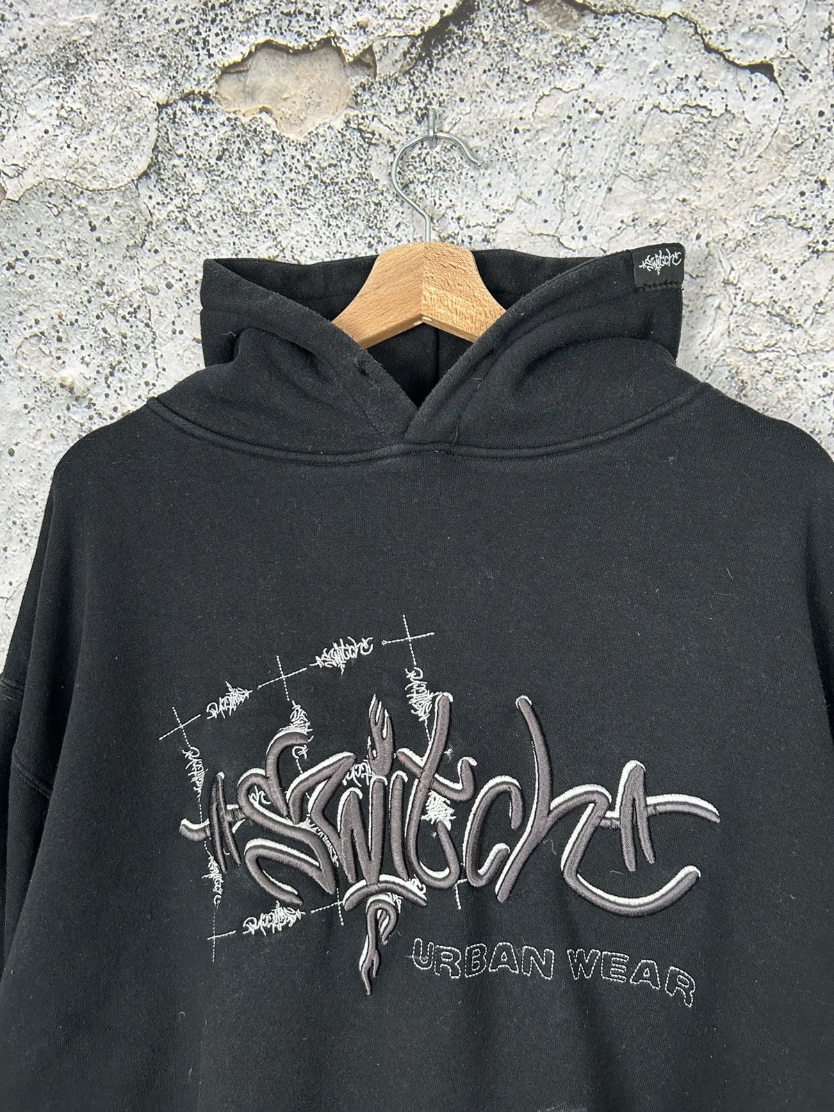 Rap Tees Vintage Urban Wear Spellout Baggy Hoodie 90s Rap Skate Size US L / EU 52-54 / 3 - 3 Thumbnail