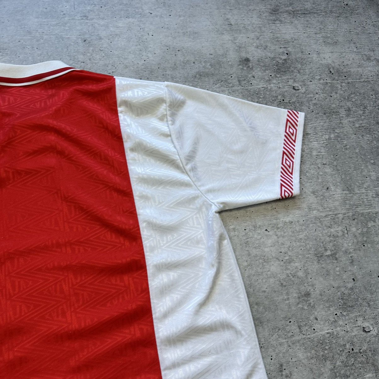 Umbro Vintage Umbro Ajax 1991-1993 Soccer Jersey Size US XL / EU 56 / 4 - 15 Thumbnail