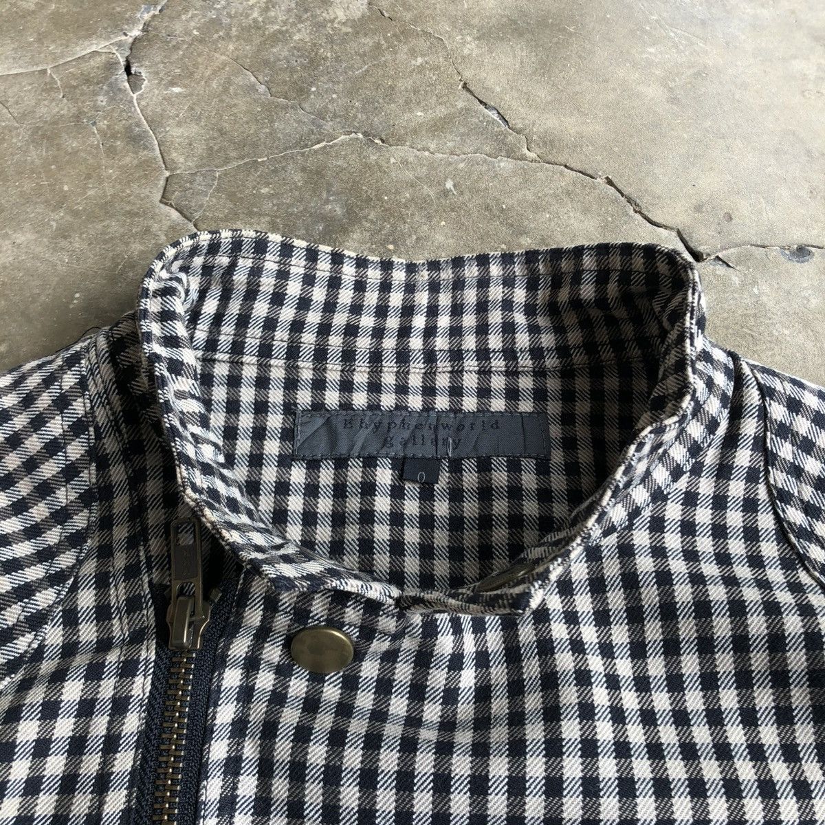 If Six Was Nine 2000s Ehypenworld Gallery Asymastrical Bikers Jacket Plaid Size US XS / EU 42 / 0 - 13 Thumbnail