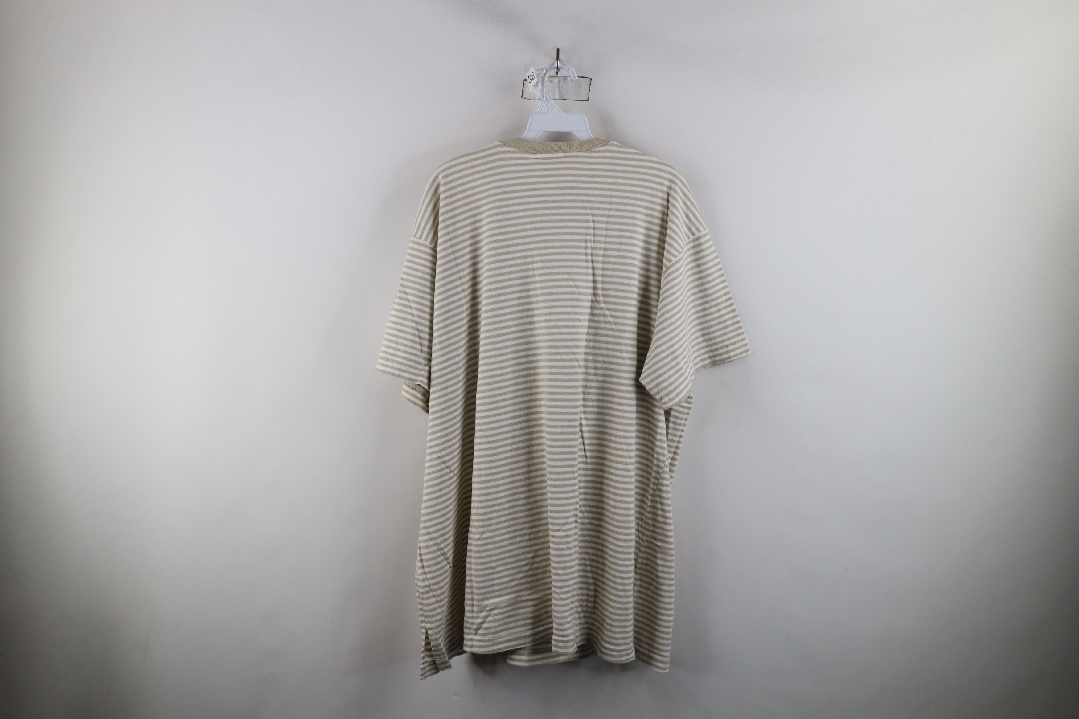Vintage Vintage 90s Streetwear Blank Striped Short Sleeve T-Shirt Size 3XL / US 20-22 - 7 Thumbnail