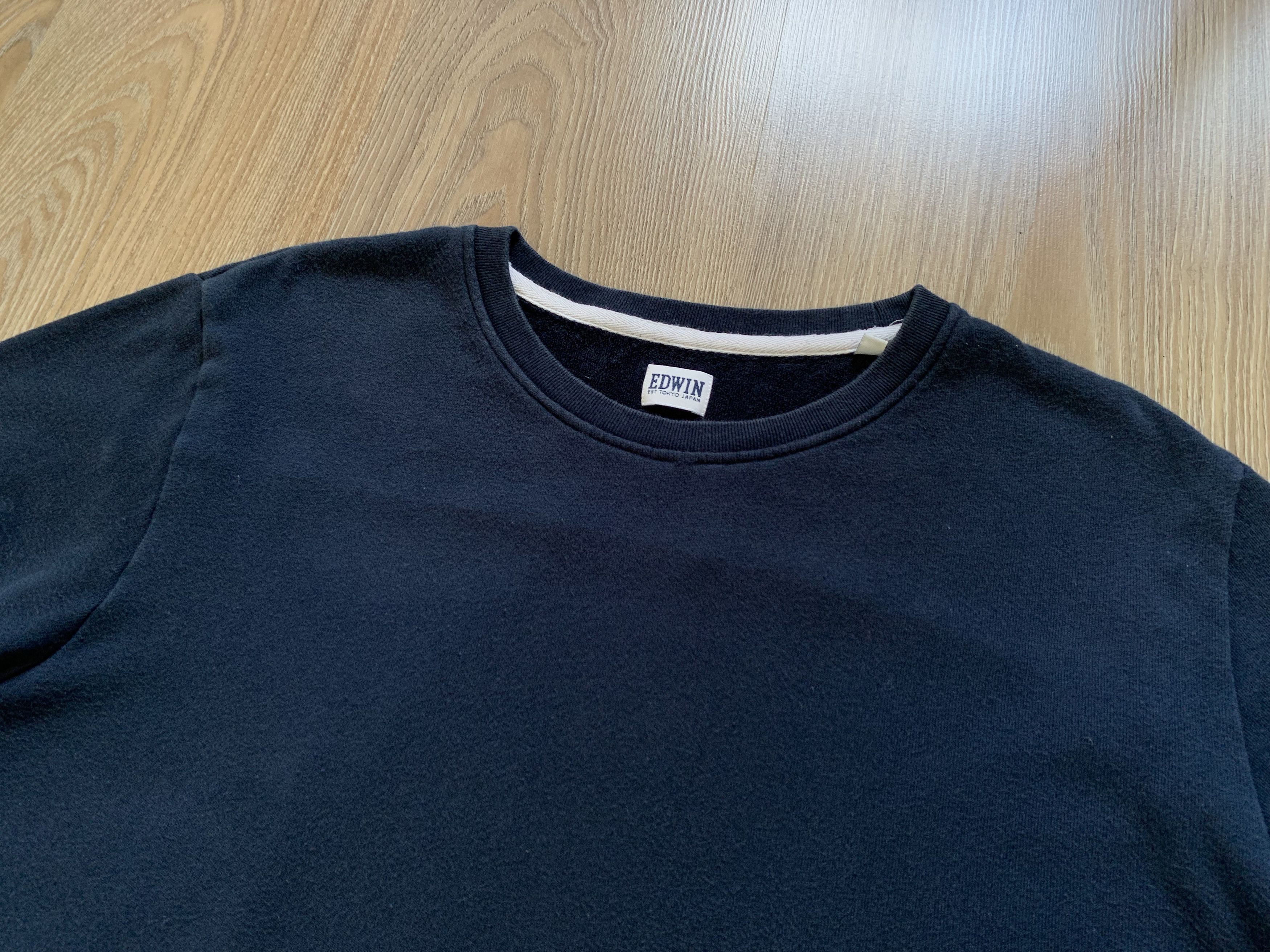 Edwin × Japanese Brand Edwin Sweatshirt Long Sleeve Shirt Size US L / EU 52-54 / 3 - 4 Thumbnail