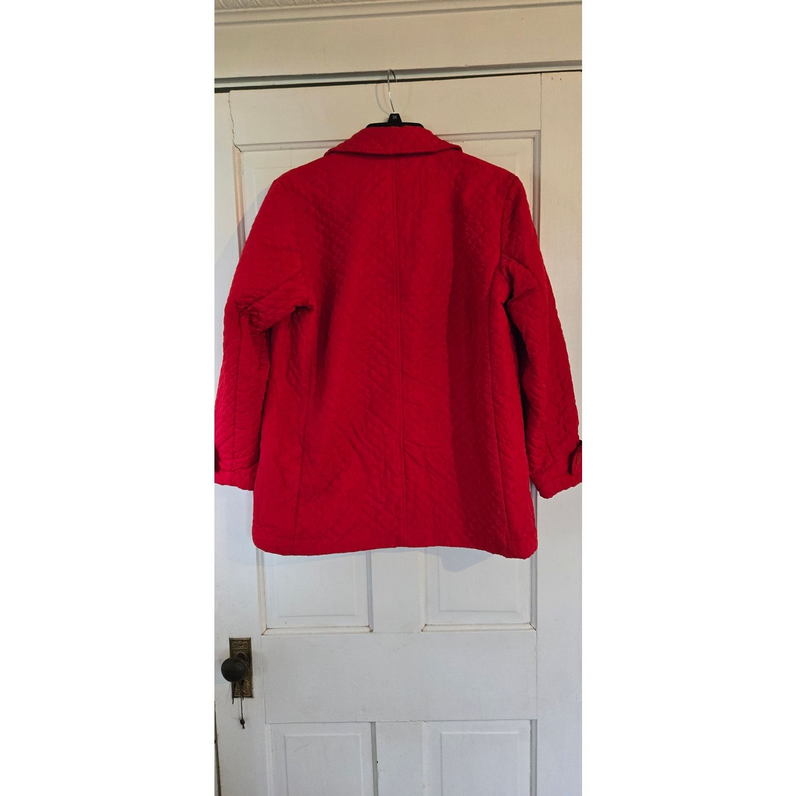 Harve Benard Harve Benard red quilted jacket, size L Size L / US 10 / IT 46 - 2 Thumbnail