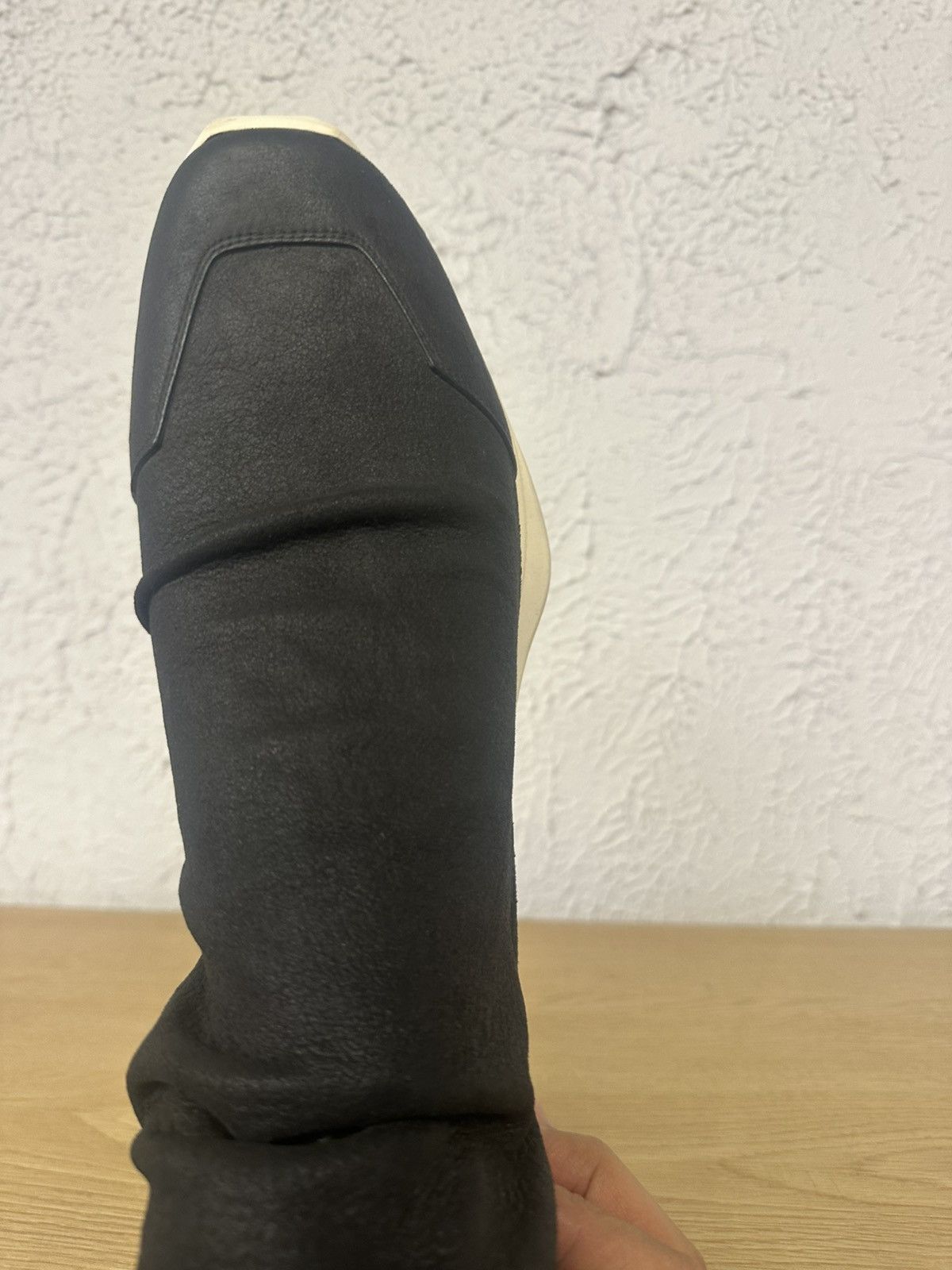 Rick Owens OBLIQUE RUNNER STRETCH SOCK FW18 Rick Owens shoes boots Size US 11 / EU 44 - 2 Thumbnail