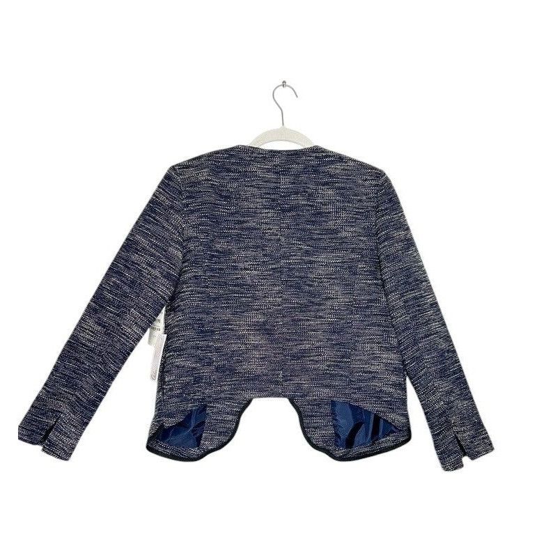 Other Chelsea28 Women's Scalloped Front Jacket in Navy - Sz M - NW Size M / US 6-8 / IT 42-44 - 4 Thumbnail