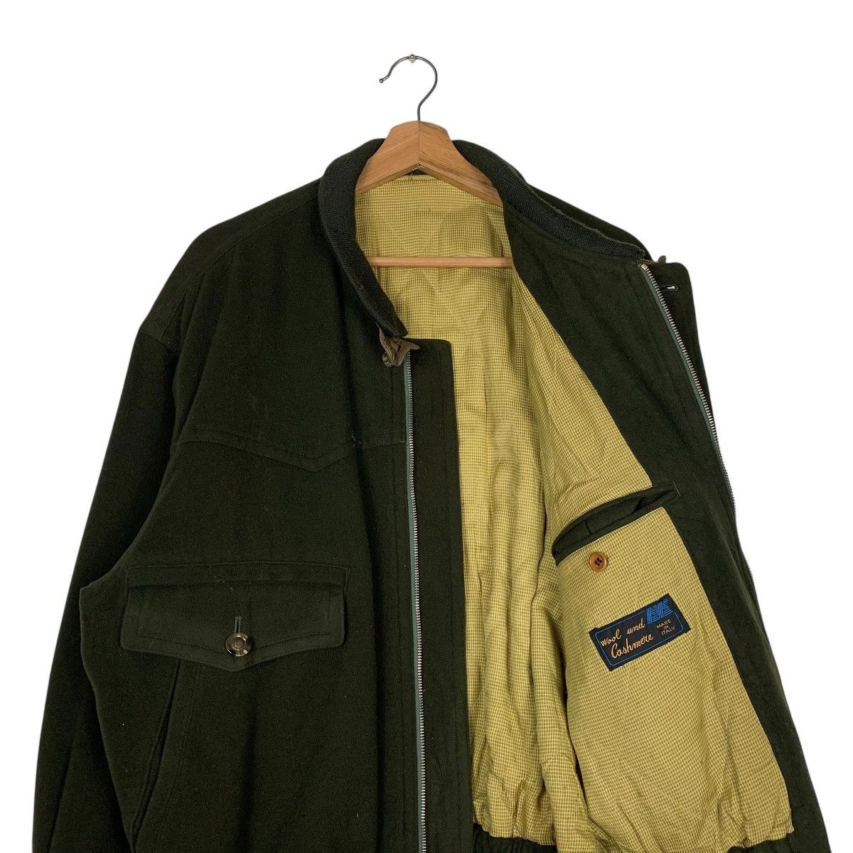 Japanese Brand Borg wool And Cashmere Bomber Jacket Size US M / EU 48-50 / 2 - 10 Thumbnail