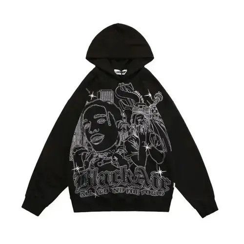 Japanese Brand × Vintage Hip Hop Embroidery Hoodie Size US L / EU 52-54 / 3 - 3 Thumbnail