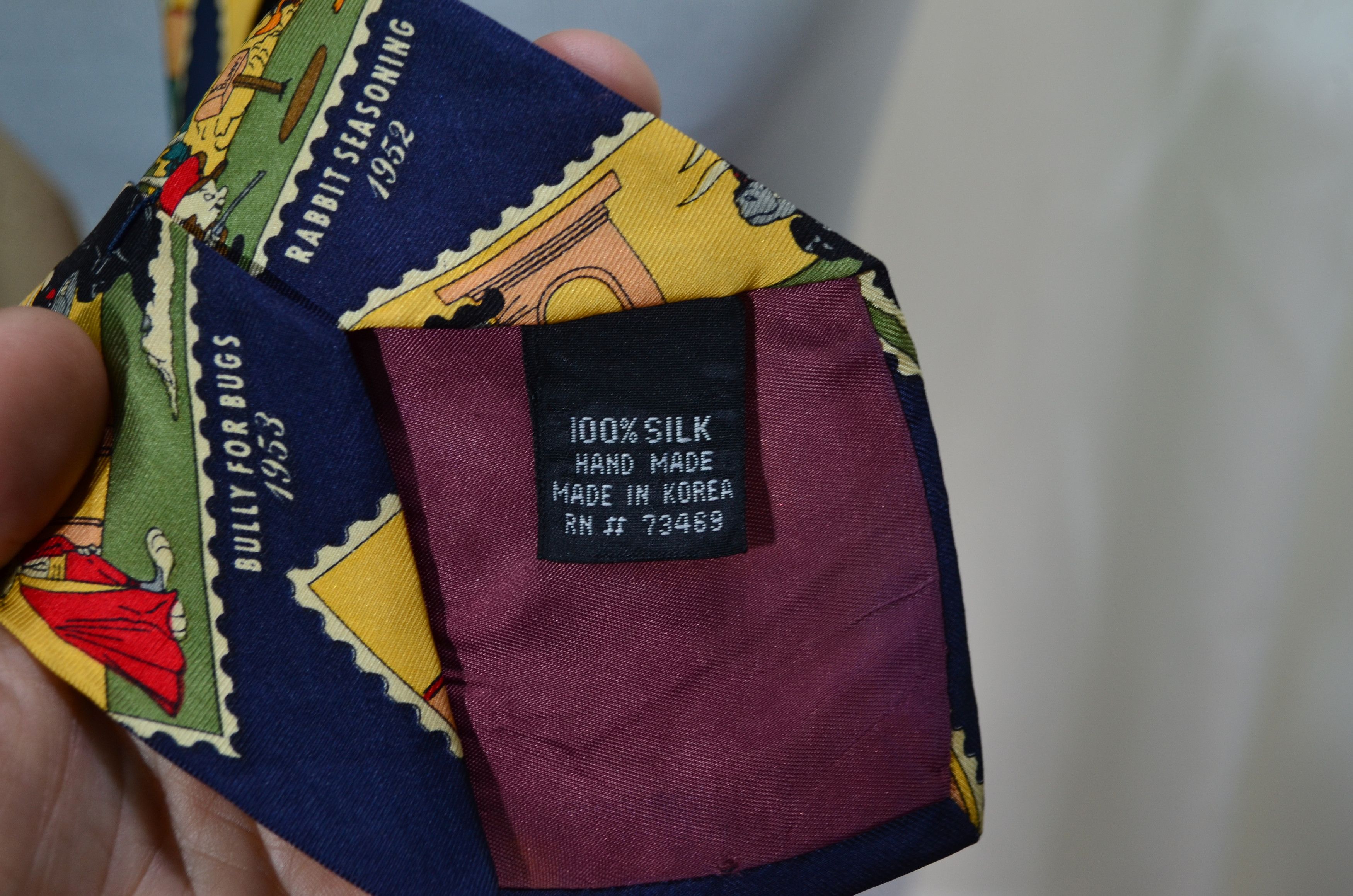 Vintage Vintage Warner Bros. Inc. Looney Tunes 1992 Necktie Size ONE SIZE - 7 Thumbnail