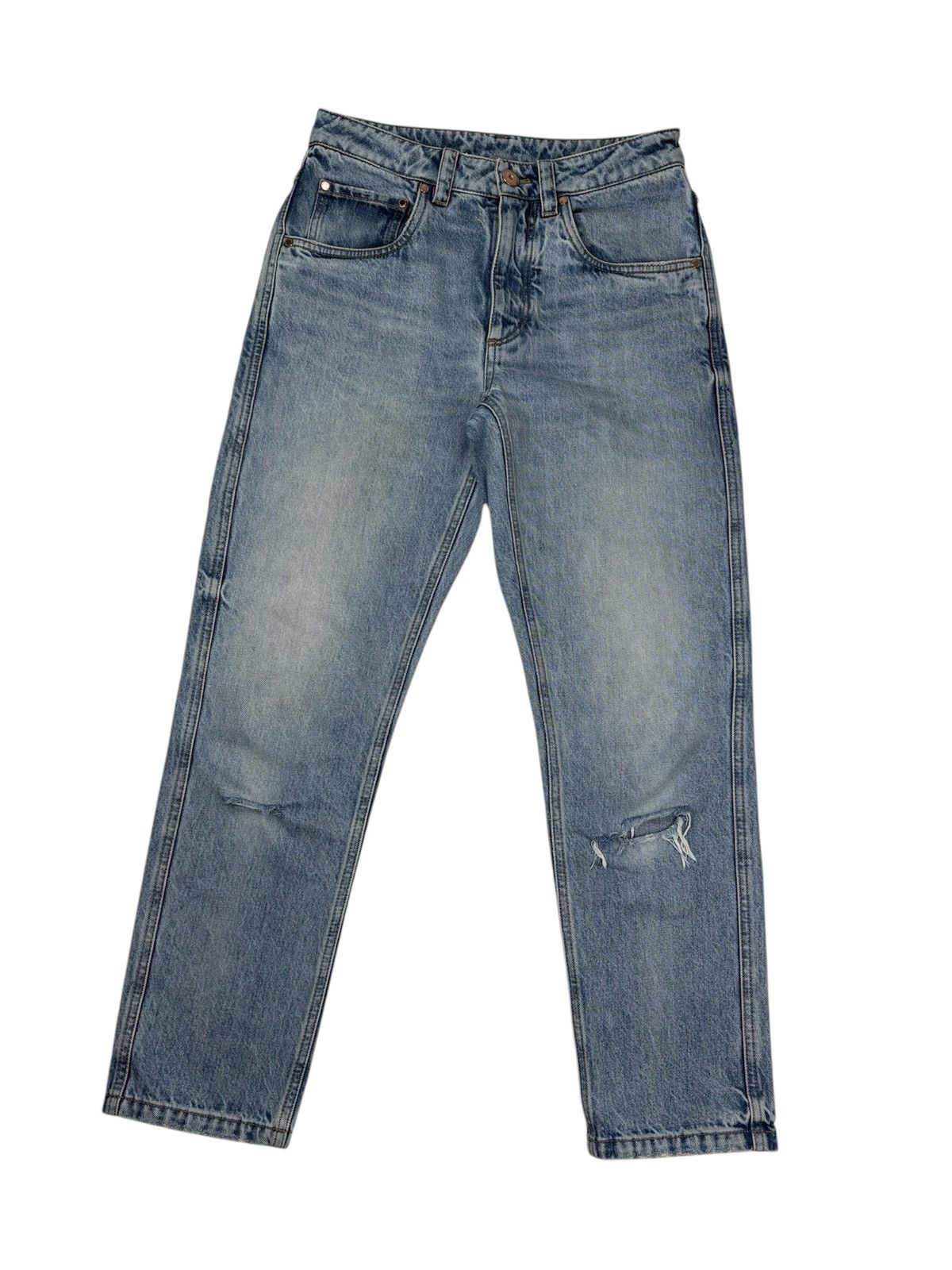 Brunello Cucinelli BRUNELLO CUCINELLI WOMEN STRAIGHT LEG DISTRESSED JEANS IT 38 Size 26" / US 2 / IT 38 - 1 Thumbnail