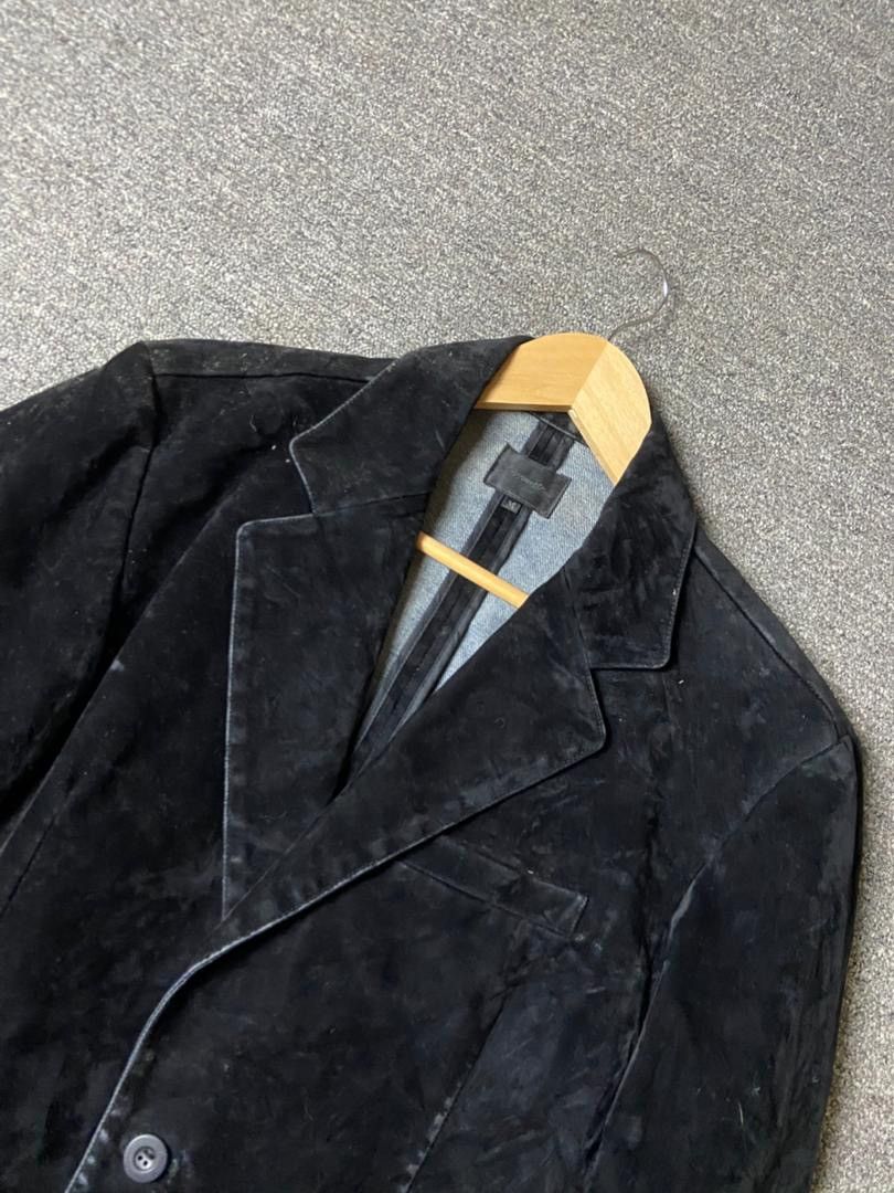 Japanese Brand Acoustic Brand Single Breasted Velvet Suede Blazer (176) Size US M / EU 48-50 / 2 - 9 Thumbnail