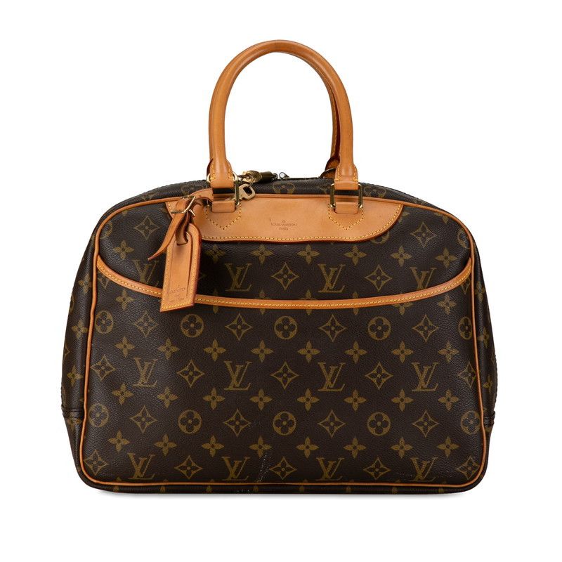 Louis Vuitton Louis Vuitton Louis Vuitton Monogram Deauville Handbag M47270 Brown PVC Leather Canvas Handbag M47270 in Very Good Condition Size ONE SIZE - 1 Thumbnail