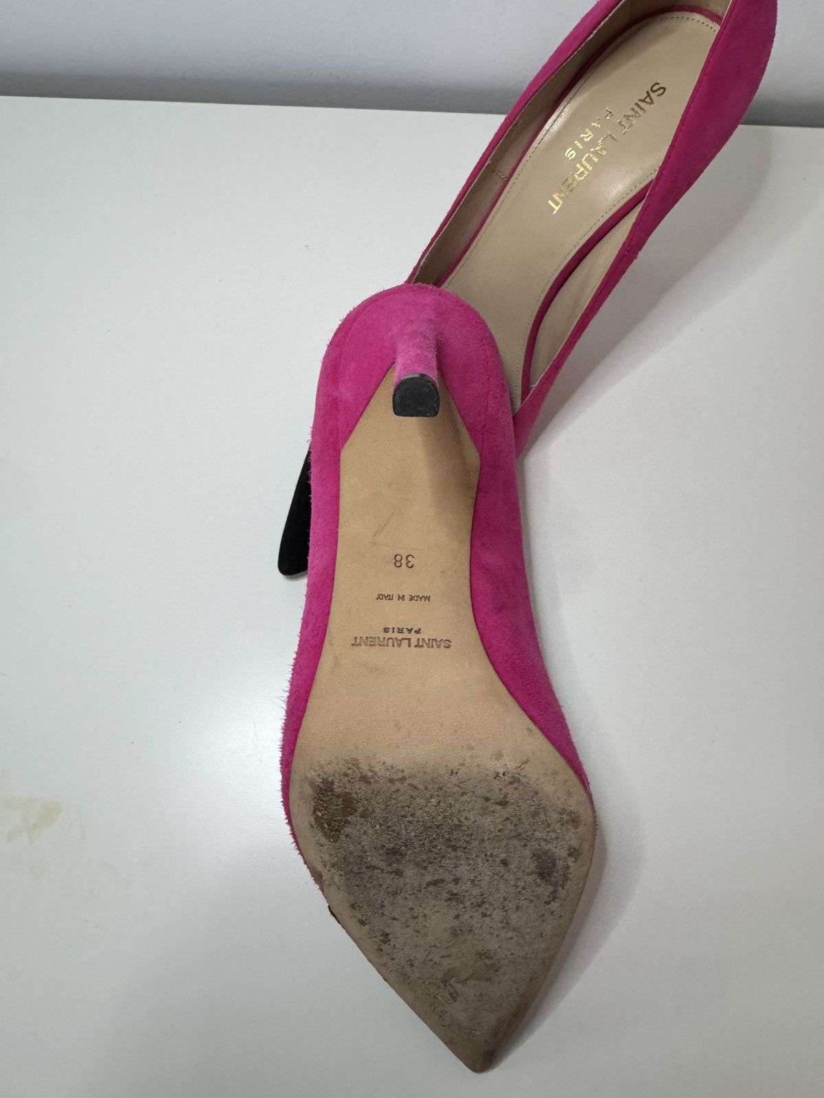 Yves Saint Laurent Saint Laurent Suede Heels Size US 8 / IT 38 - 2 Thumbnail
