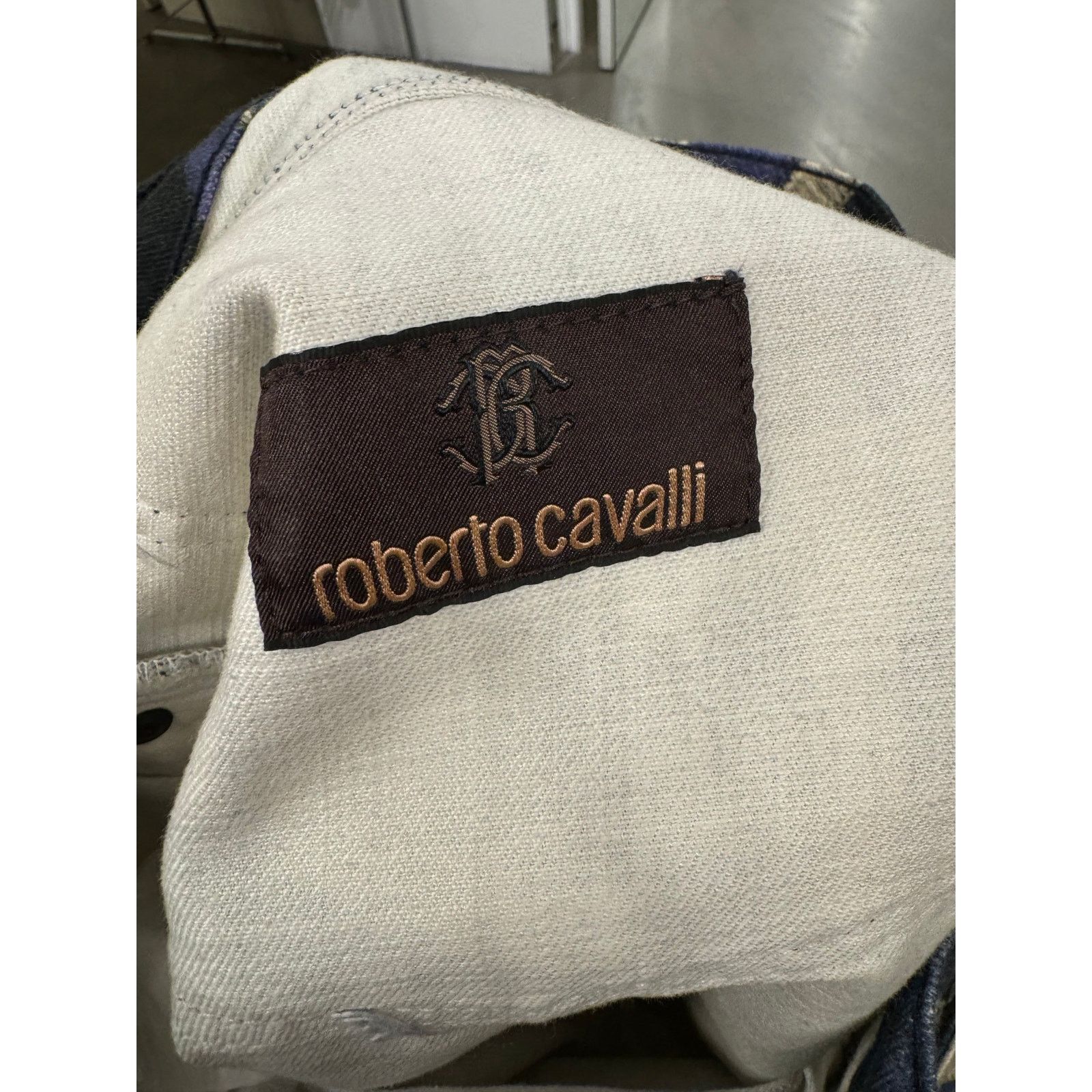 2000s Roberto Cavalli mainline geometrical jeans
