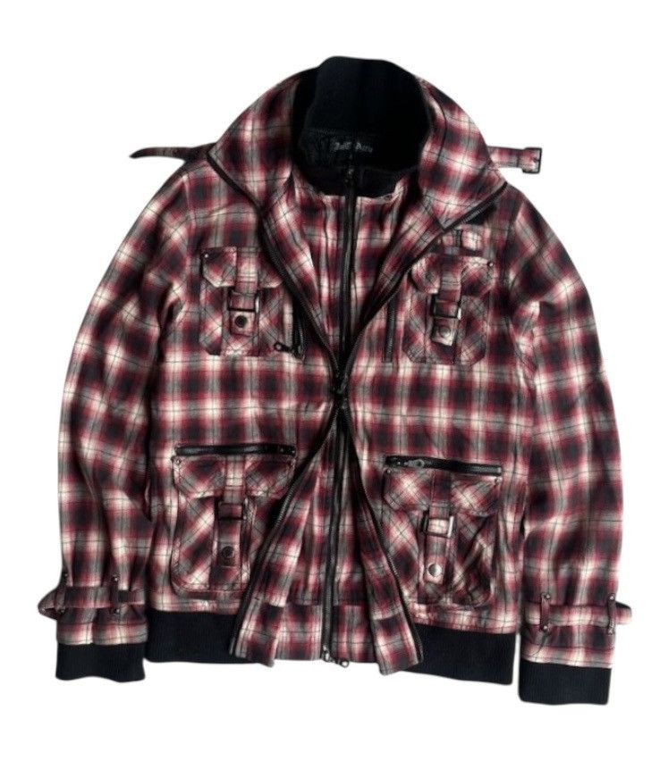 In The Attic In The Attic Tartan Bondage Punk Double Zipper Jacket Size US M / EU 48-50 / 2 - 1 Thumbnail