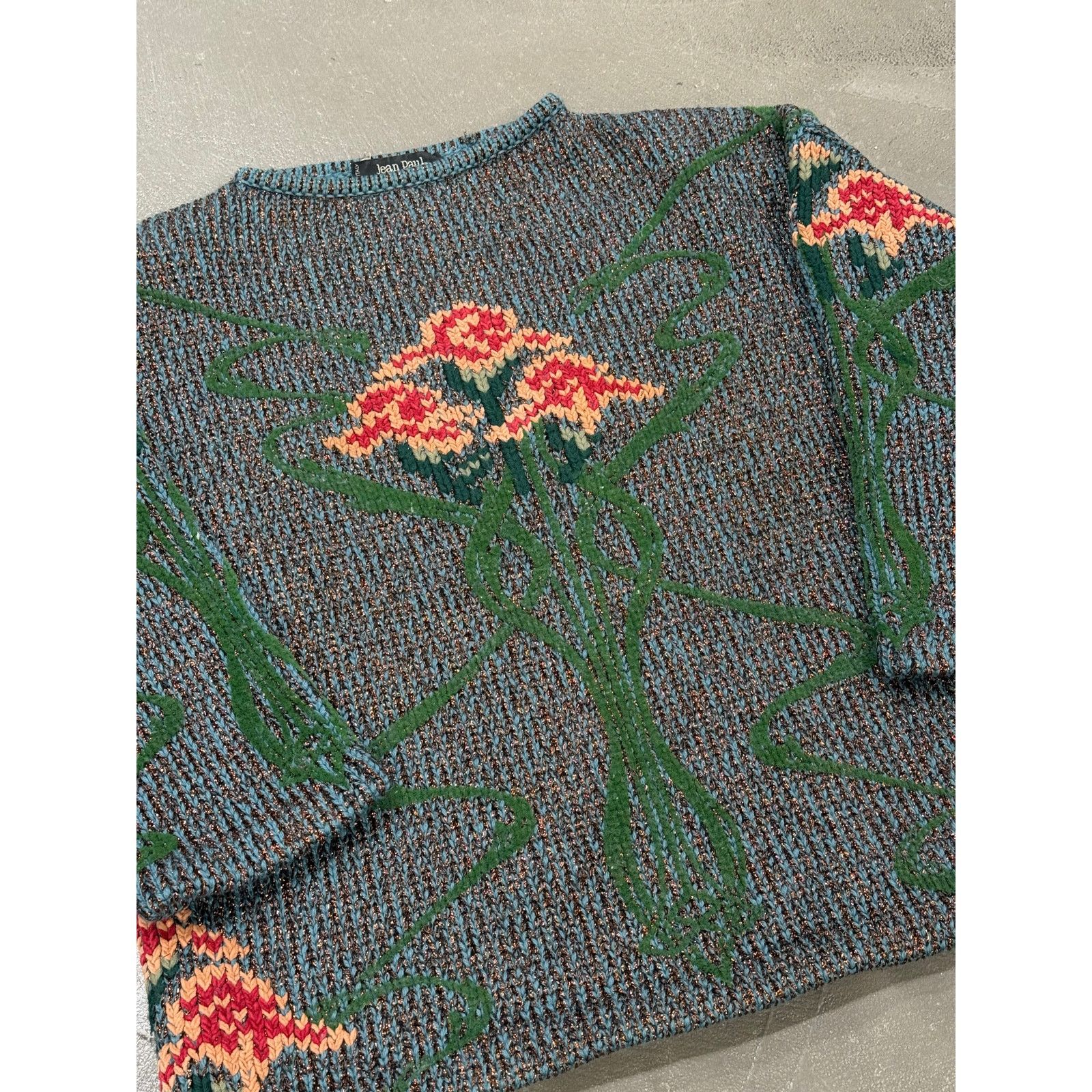 Jean Paul Gaultier A/W1986 Jean Paul Gaultier intarsia floral knit Size US M / EU 48-50 / 2 - 4 Thumbnail