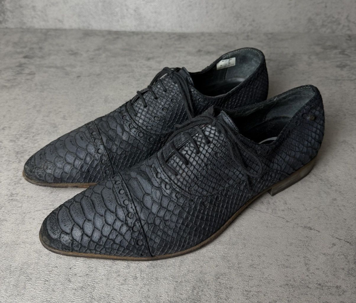 Just Cavalli JUST CAVALLI - SNAKESKIN OXFORD DERBYS Size US 8 / EU 41 - 7 Thumbnail
