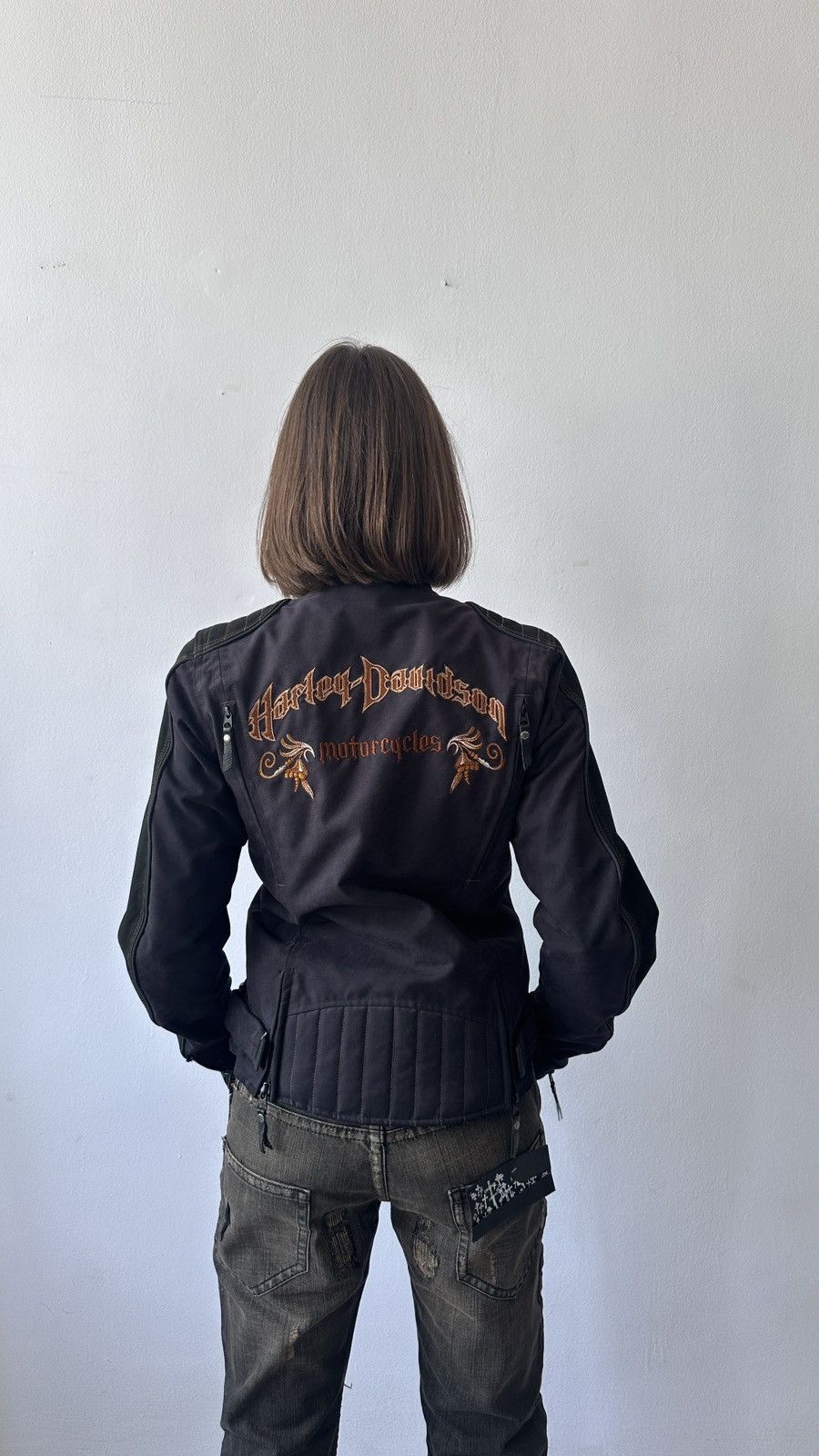 Harley Davidson Harley-Davidson Archival Moto Jacket Black/Copper Embroidery Size S / US 4 / IT 40 - 2 Thumbnail