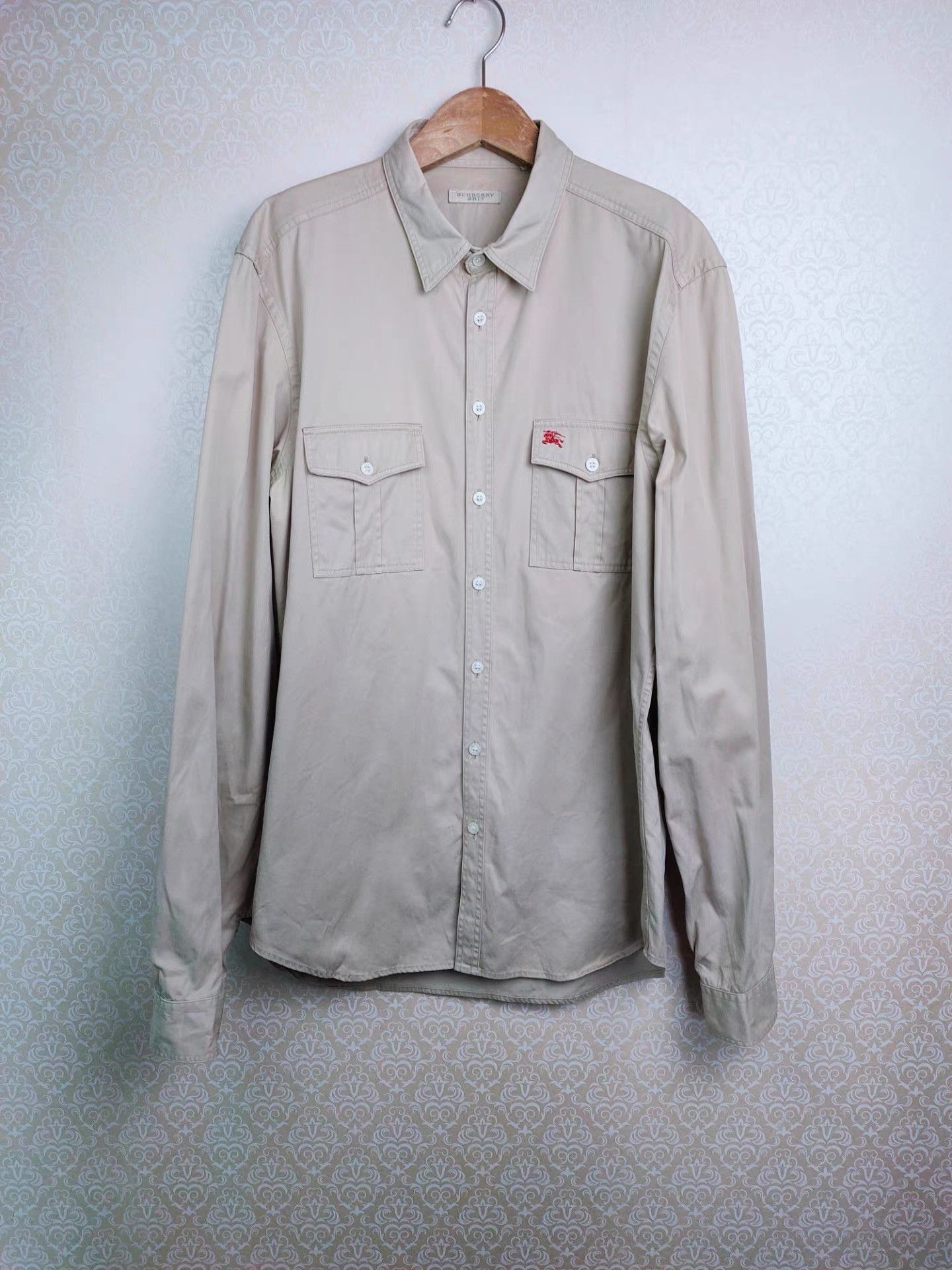 Burberry BURBERRY Men's Long Sleeve Shirt K29 Size US L / EU 52-54 / 3 - 1 Thumbnail