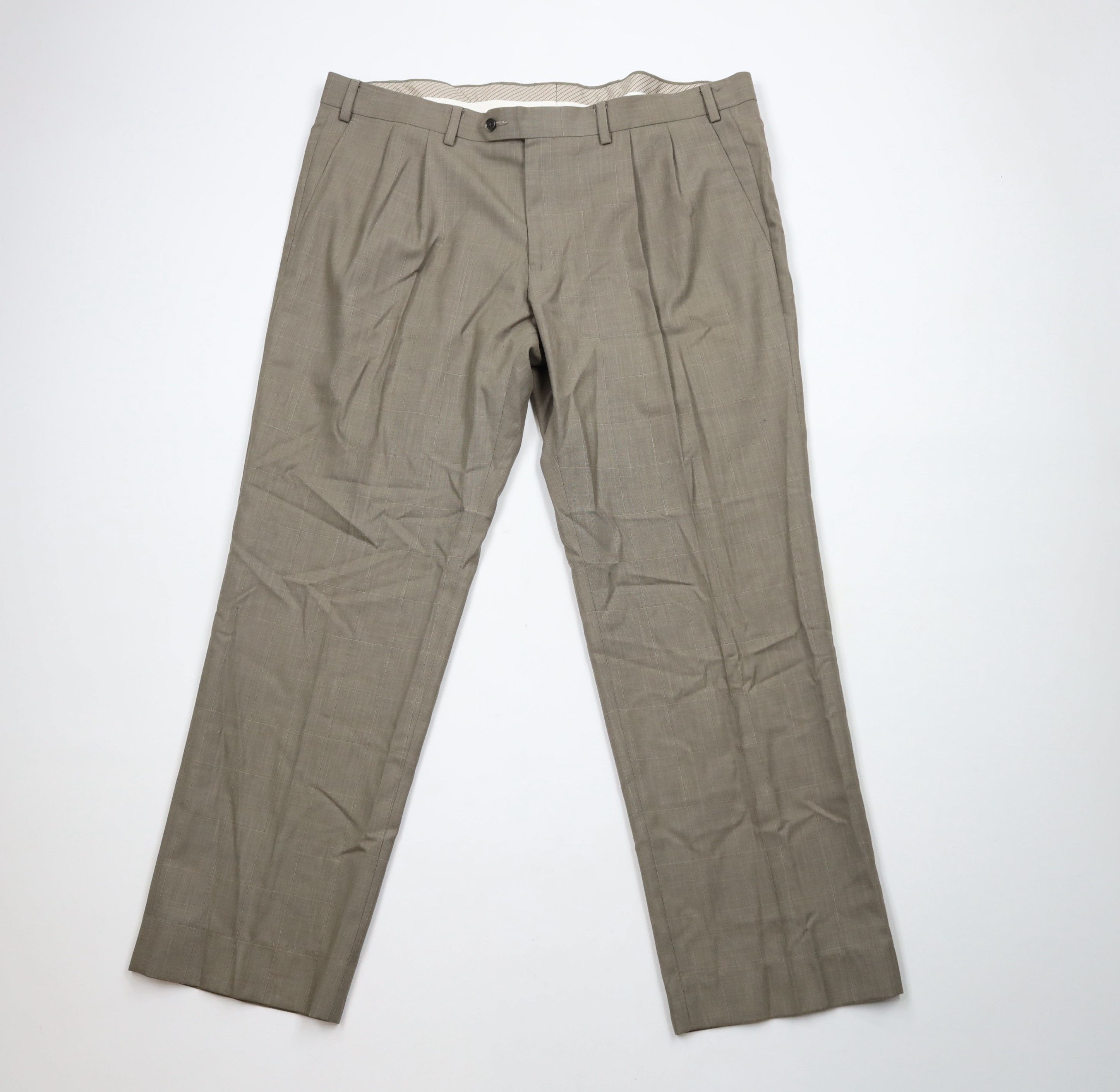 Ralph Lauren × Vintage Vintage Ralph Lauren Wide Leg Chino Pants Trousers Plaid Size US 38 / EU 54 - 1 Thumbnail